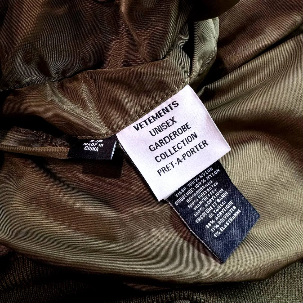 Vetements Double Bomber Green Very Rare