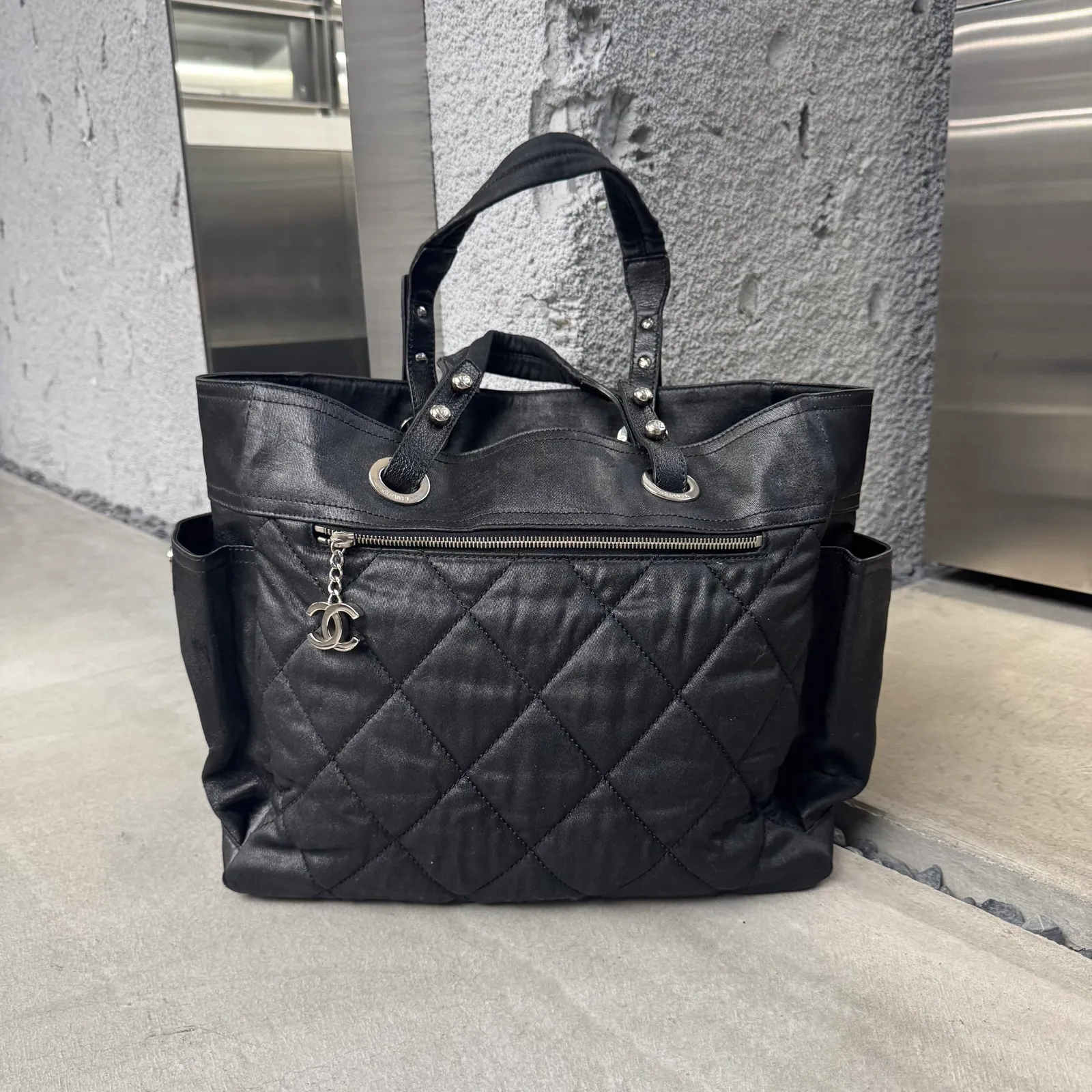 Chanel Paris-Biarritz Canvas & Leather Tote