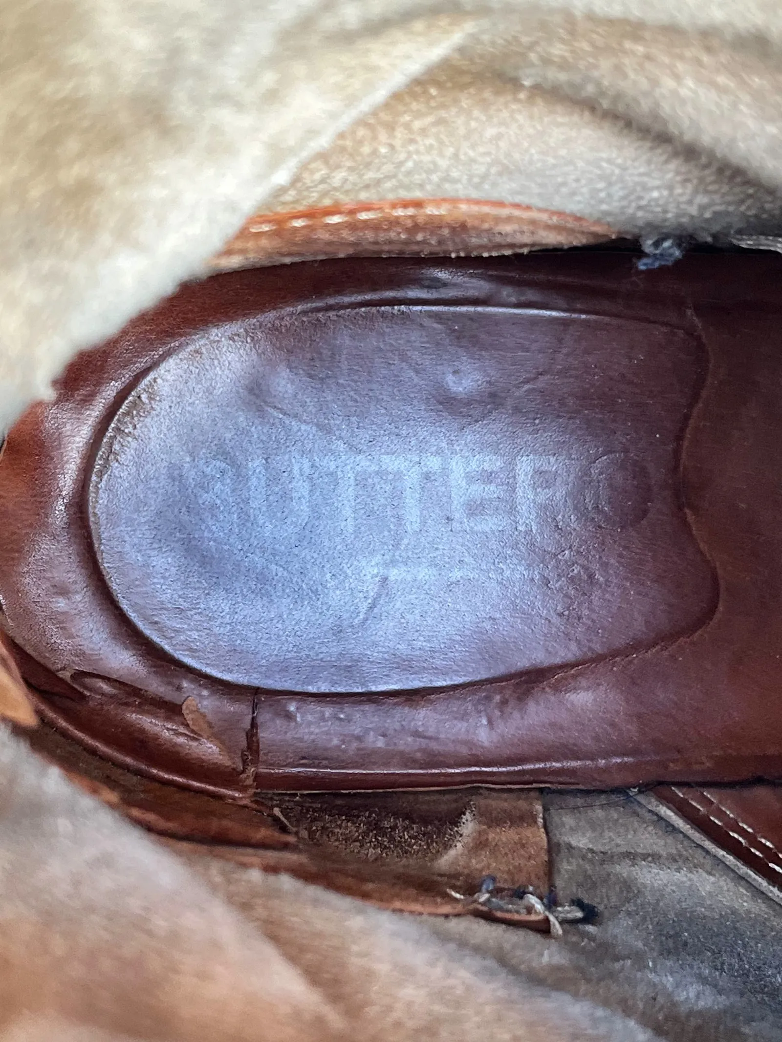 Buttero Italian beige suede boots