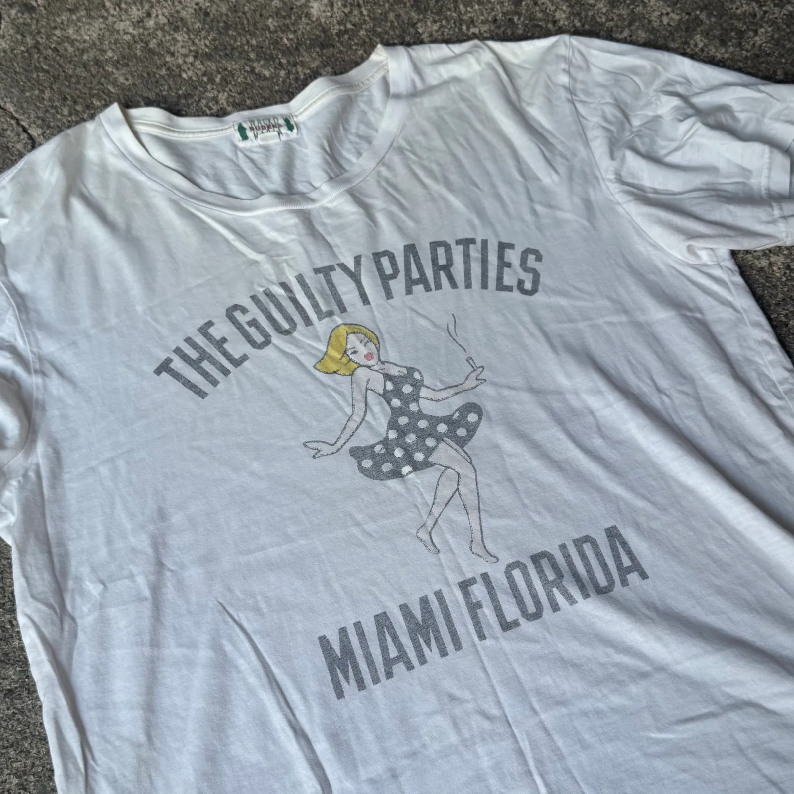 Wacko Maria "The Guilty Parties / Miami Florida" Pin-Up Girl T-Shirt