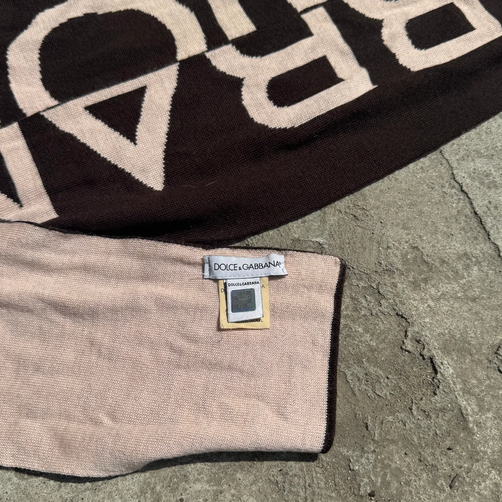 Dolce & Gabbana Scarf Jacquard Knit
