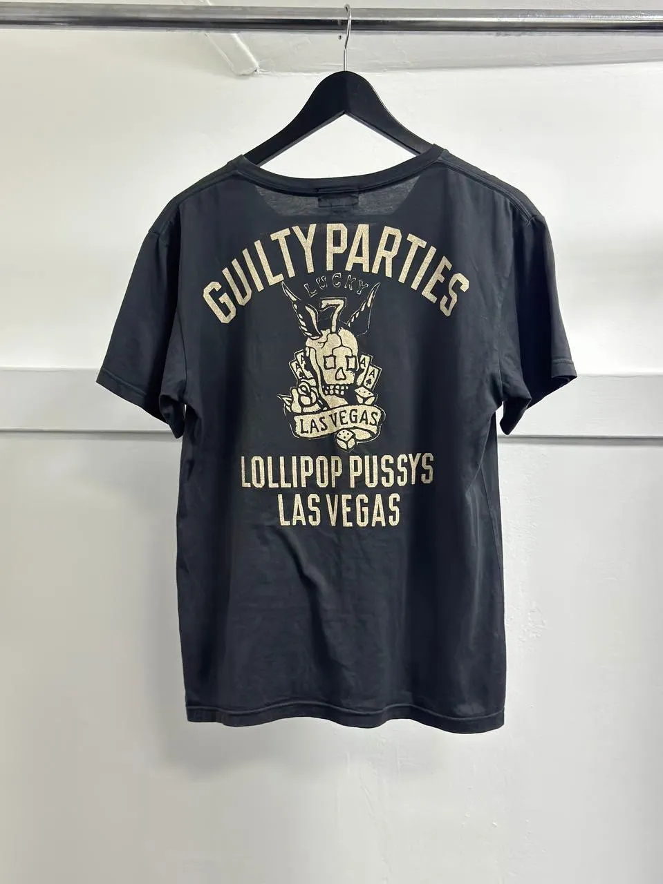 WACKO MARIA "GUILTY PARTIES" Lollipop Pussys Las Vegas Print T-Shirt
