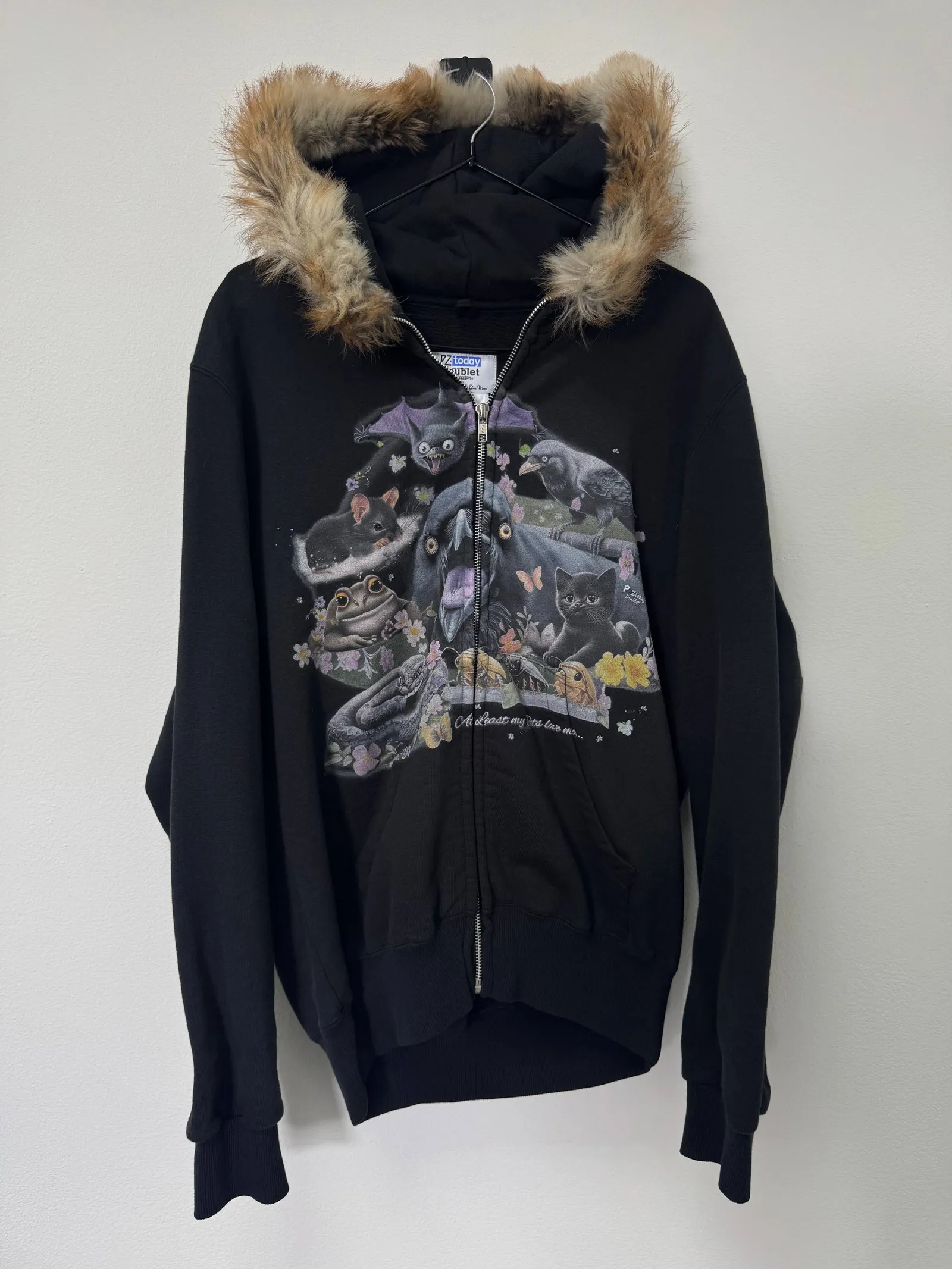 Doublet Furry Collar Zip