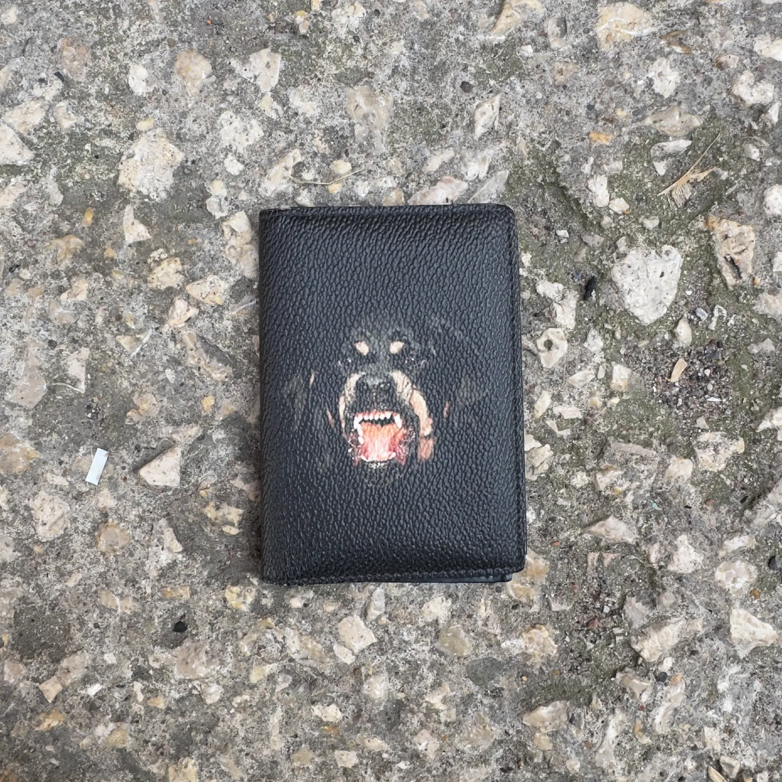 Givenchy Rottweiler Print Leather Card Holder