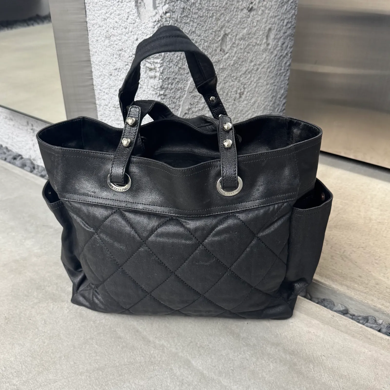 Chanel Paris-Biarritz Canvas & Leather Tote