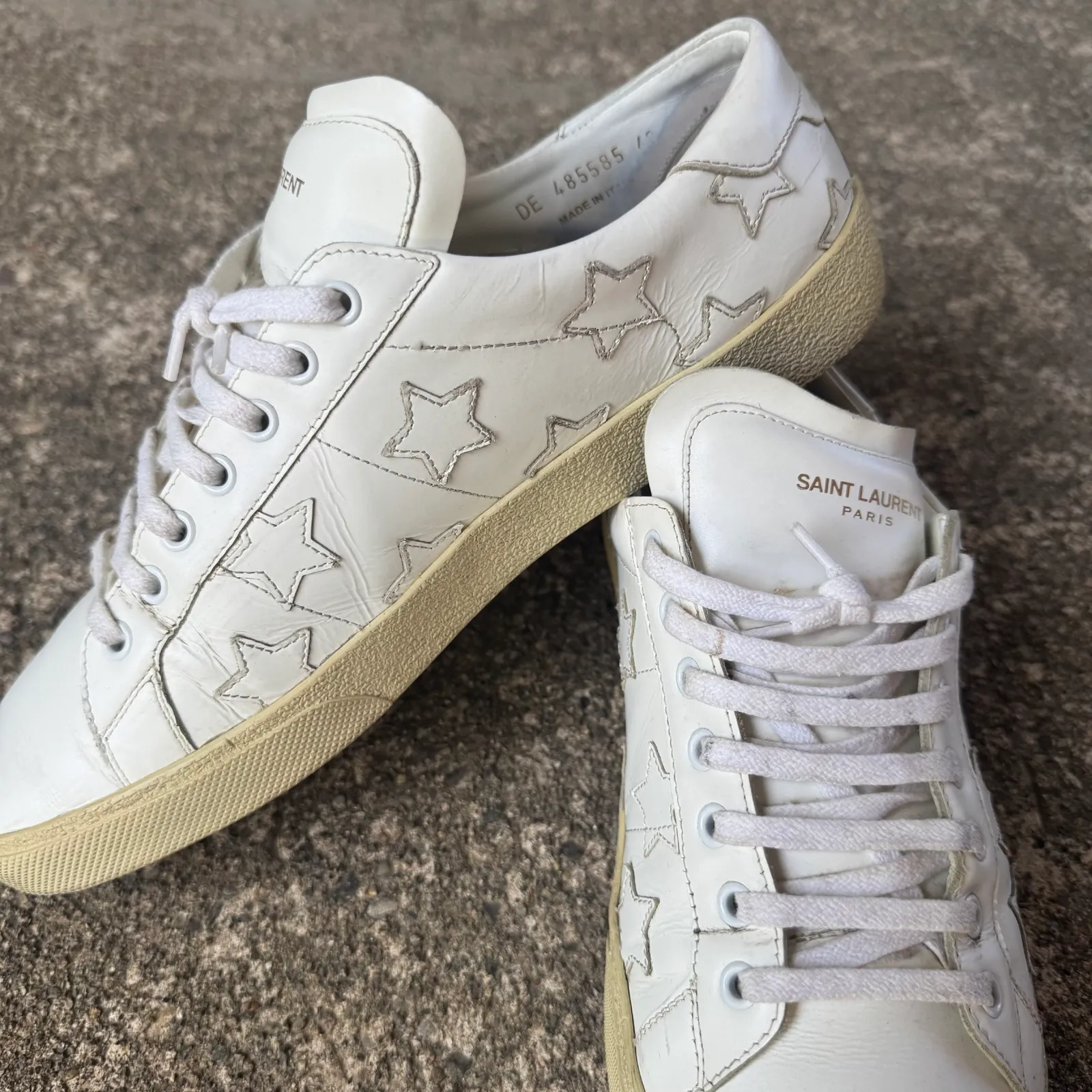Saint Laurent Paris Court Classic SL/06 Embossed Star Sneakers