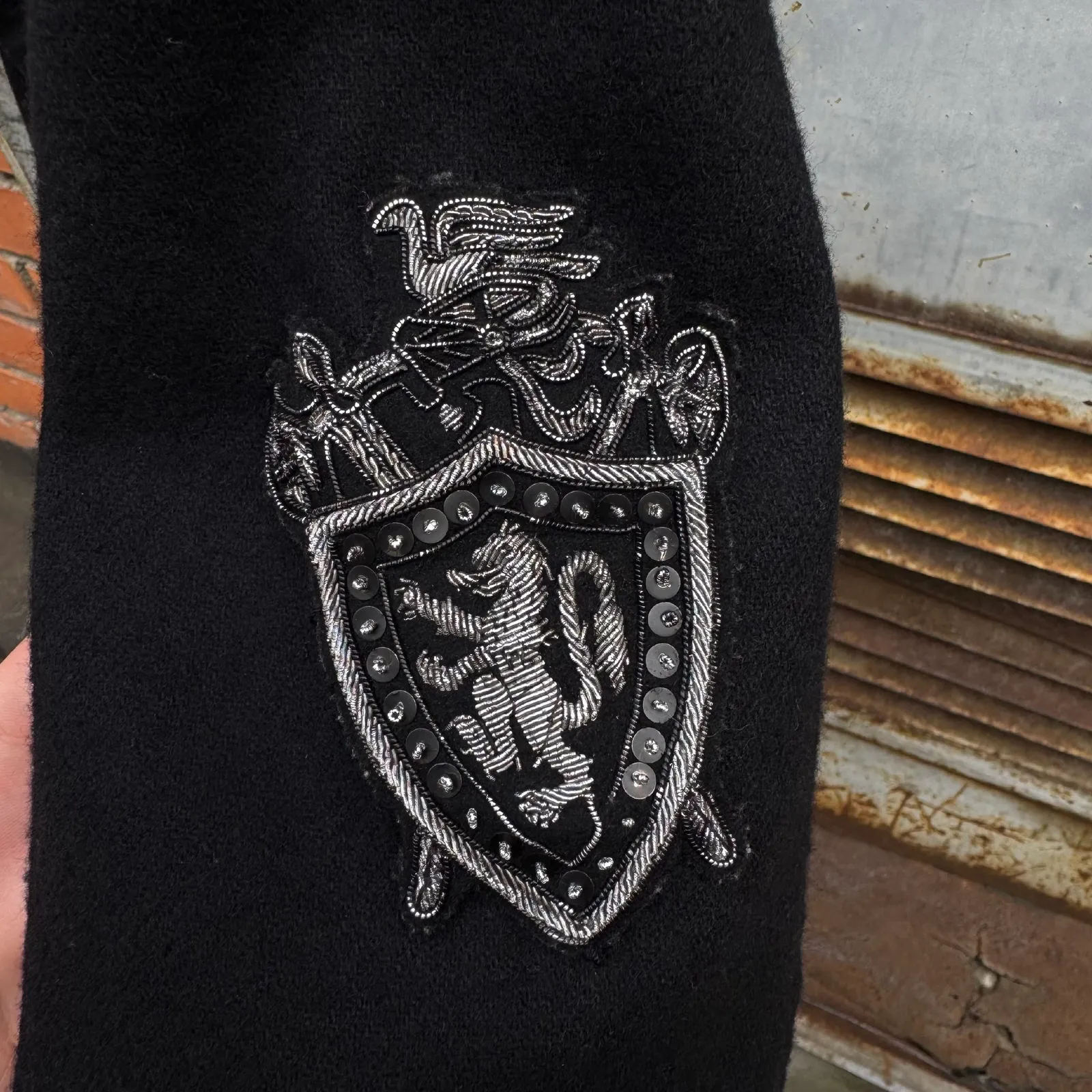 5351 Pour Les Hommes "Sample" Wool Military Jacket (M-65 Style) with Beaded Crest Patch