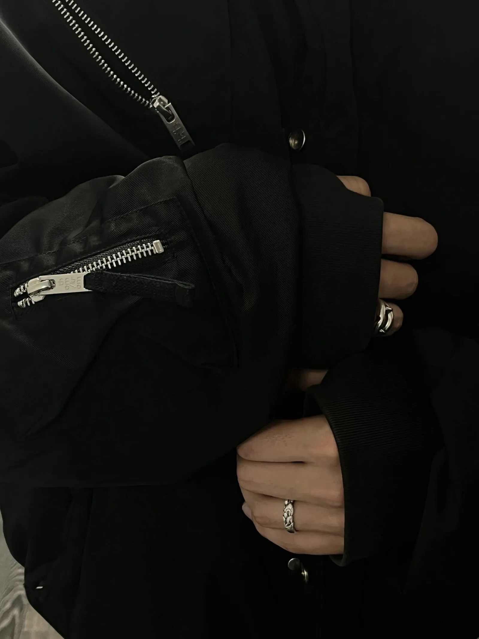 Thom/krom M J 68 Hooded Oversized Bomber
