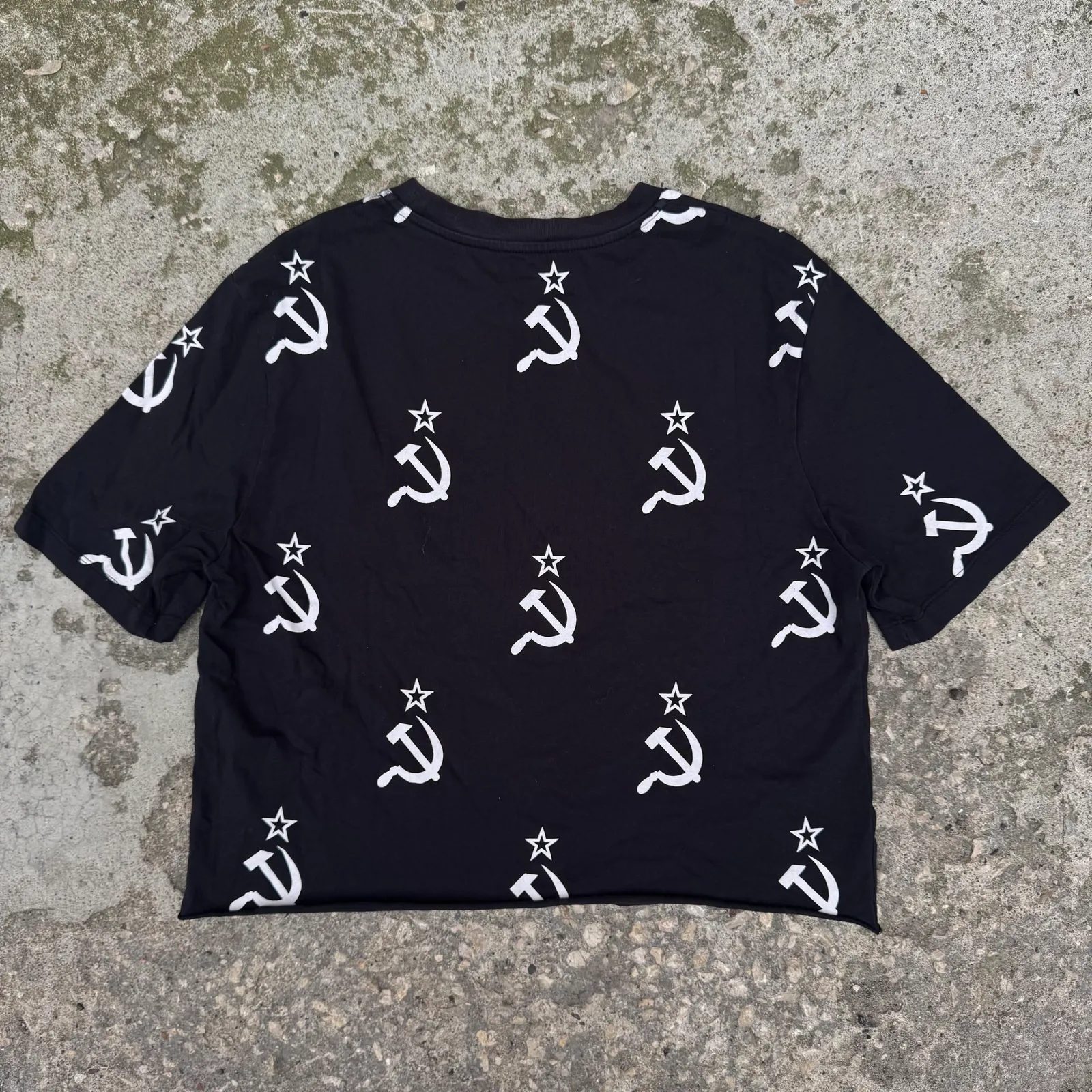 Gosha Rubchinskiy — All Over Communist Logo Hammer & Sickle T-Shirt