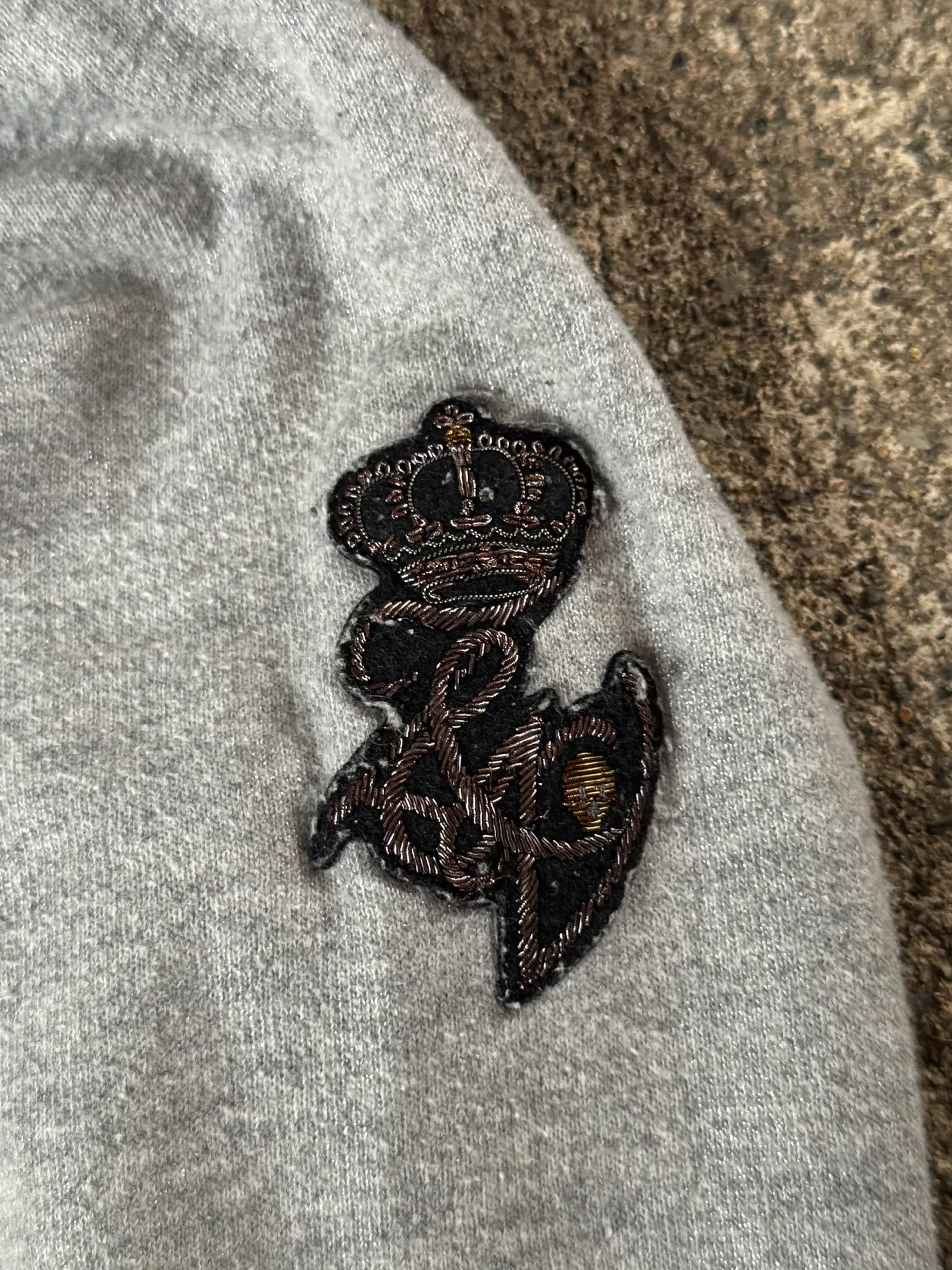 Zadig & Voltaire Vintage Distressed Skull Zip-Up Hoodie