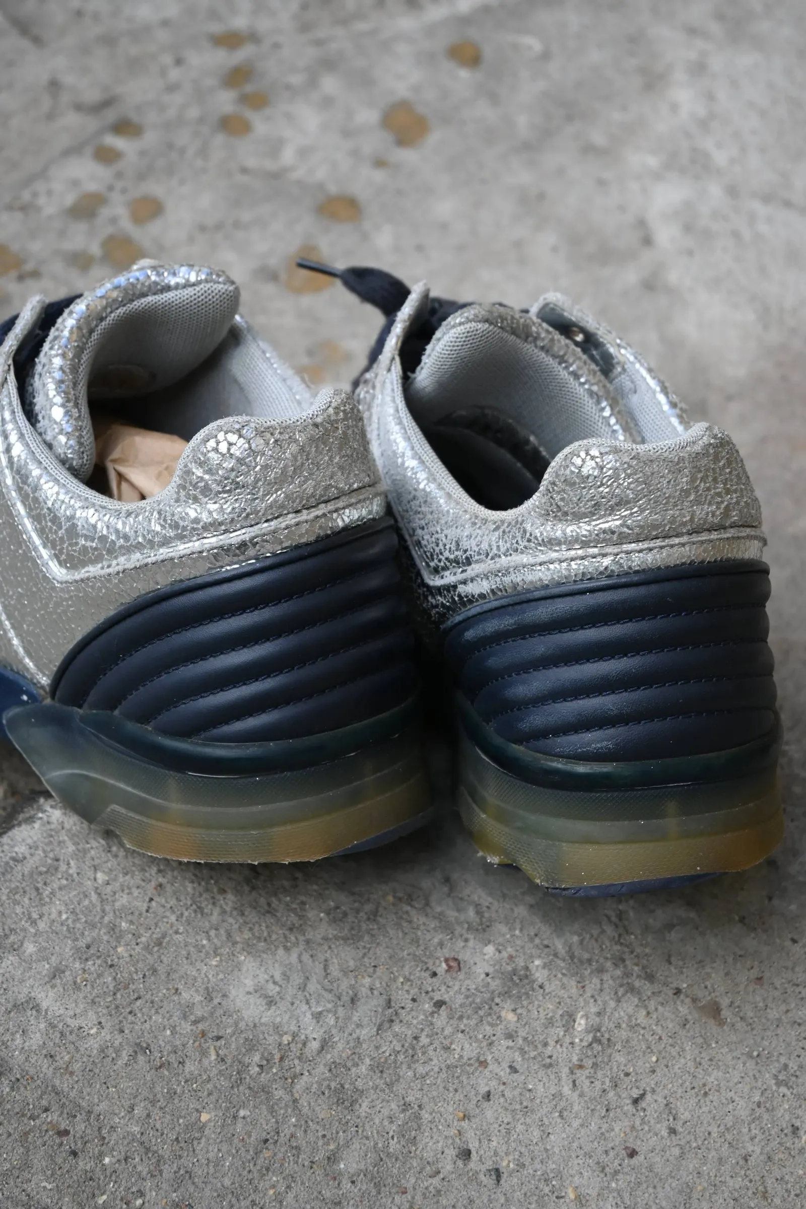 Chanel Metallic Silver Vintage Sneakers