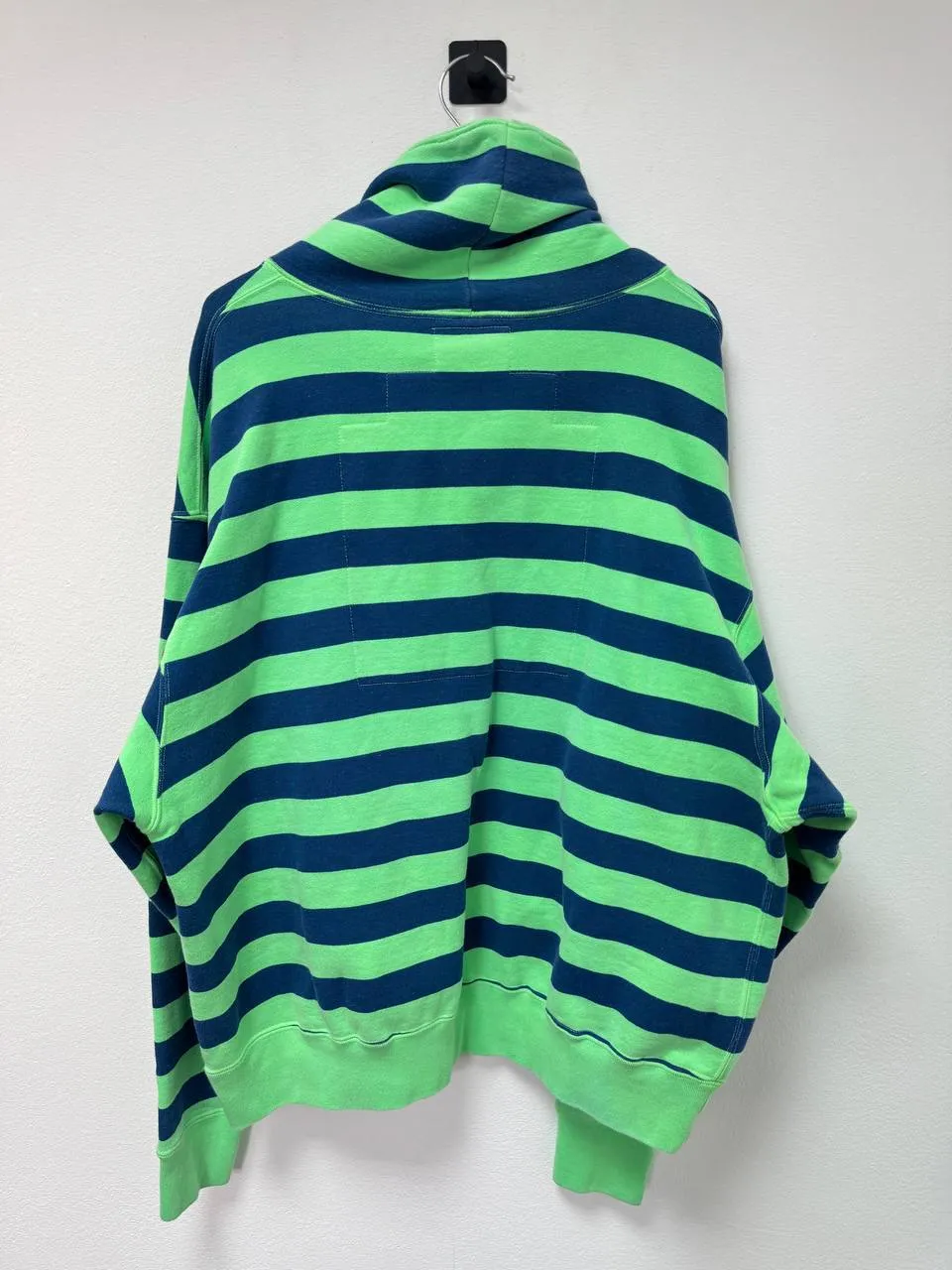 Cav Empt Green Striped Hoodie