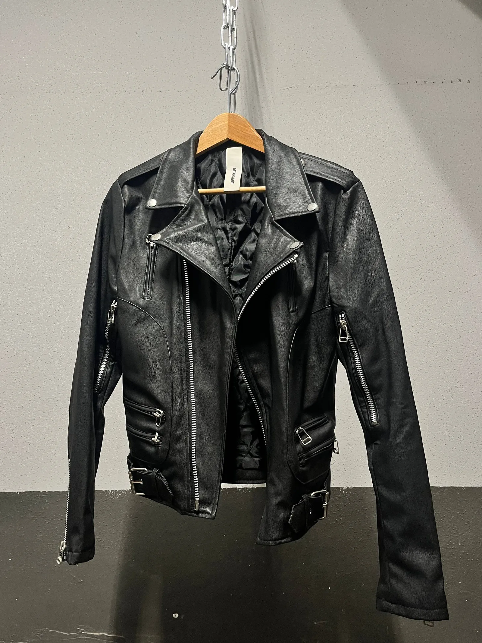 Attachment Leather Jacket