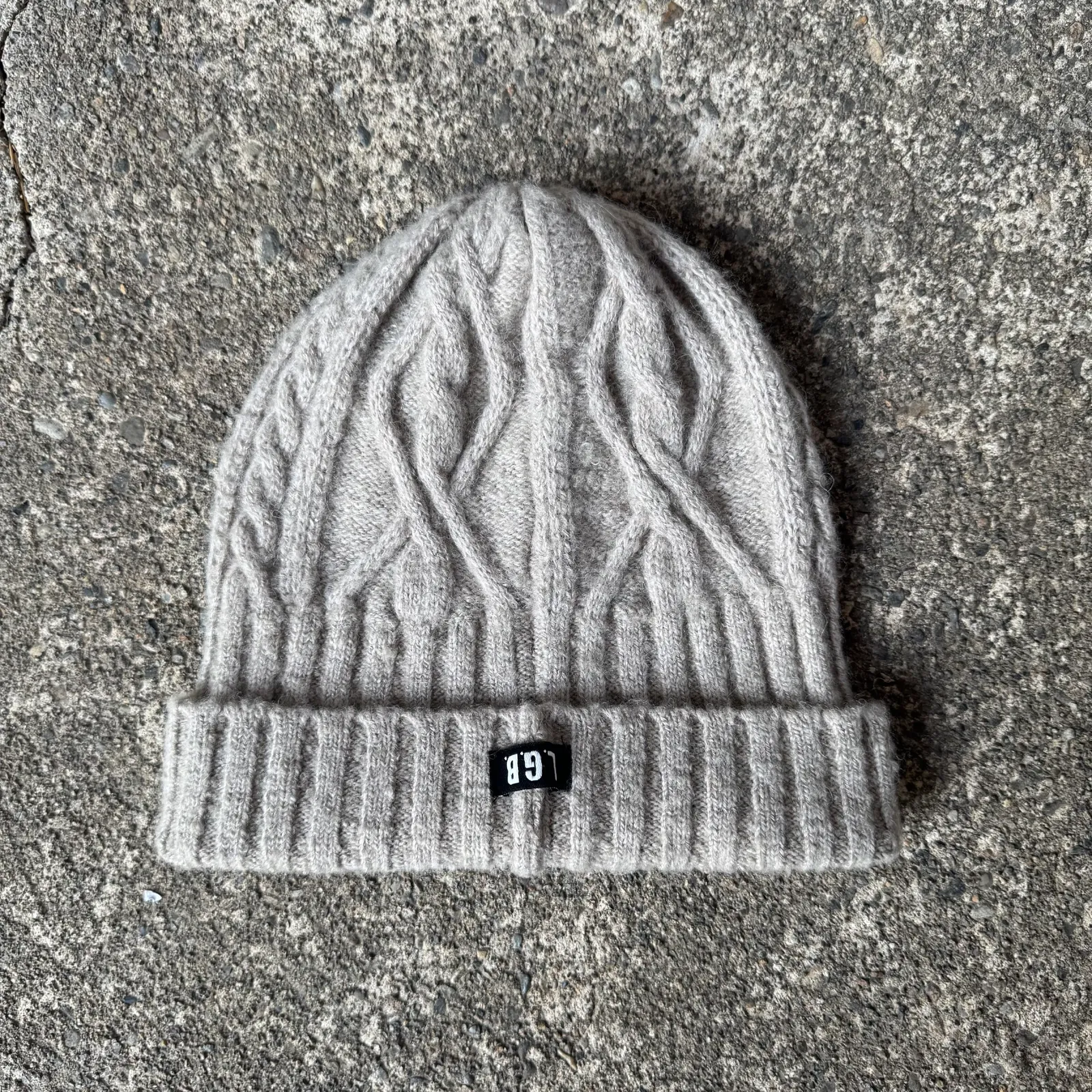 L.G.B. Cable Knit Beanie