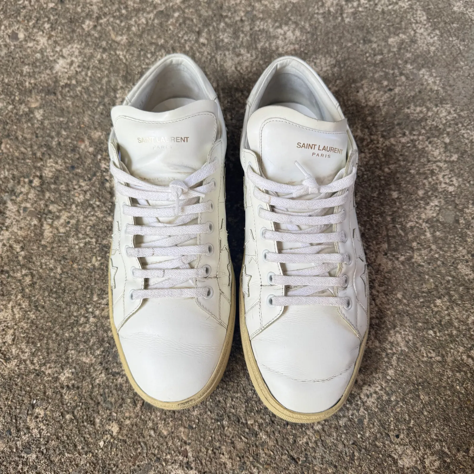 Saint Laurent Paris Court Classic SL/06 Embossed Star Sneakers