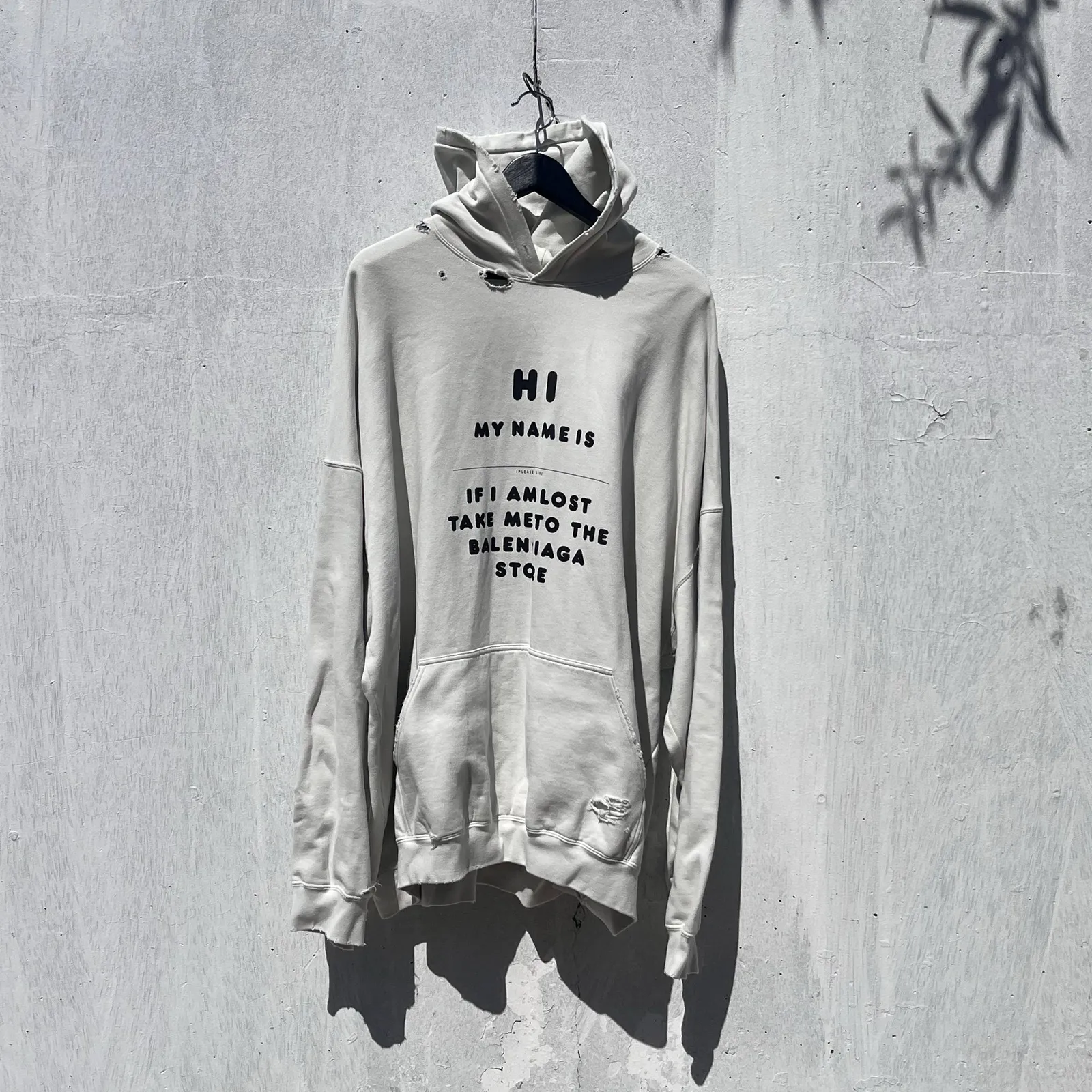 Balenciaga «Hi, my name is» Hoodie