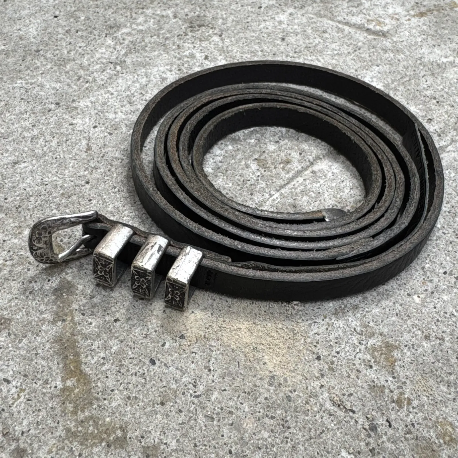Zadig & Voltaire Western Sergio Thin Leather Belt