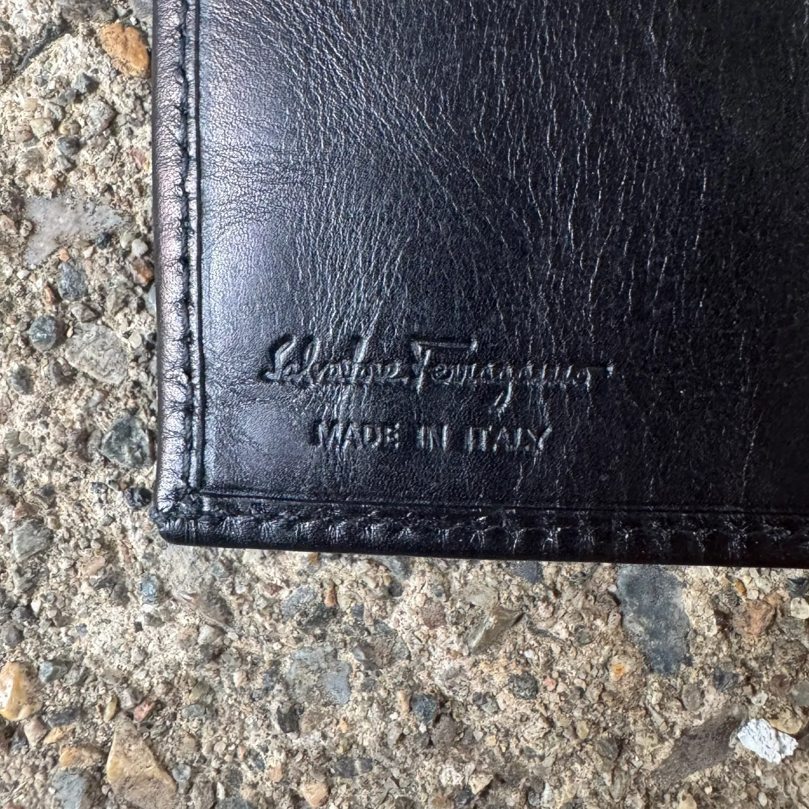 Salvatore Ferragamo Gancini Long Breast Pocket Leather Wallet