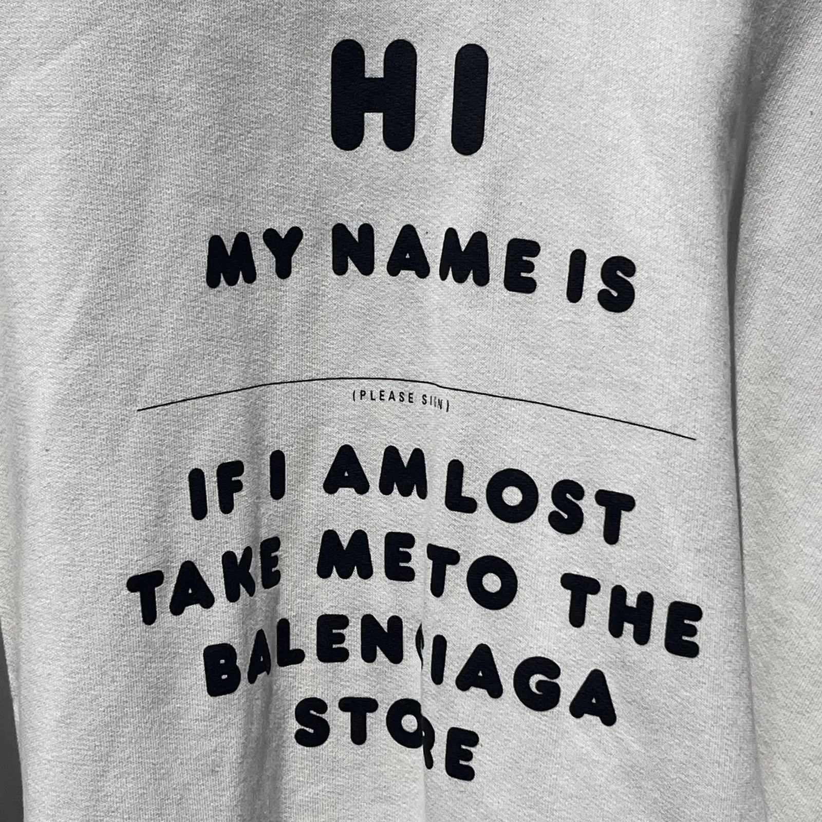 Balenciaga «Hi, my name is» Hoodie