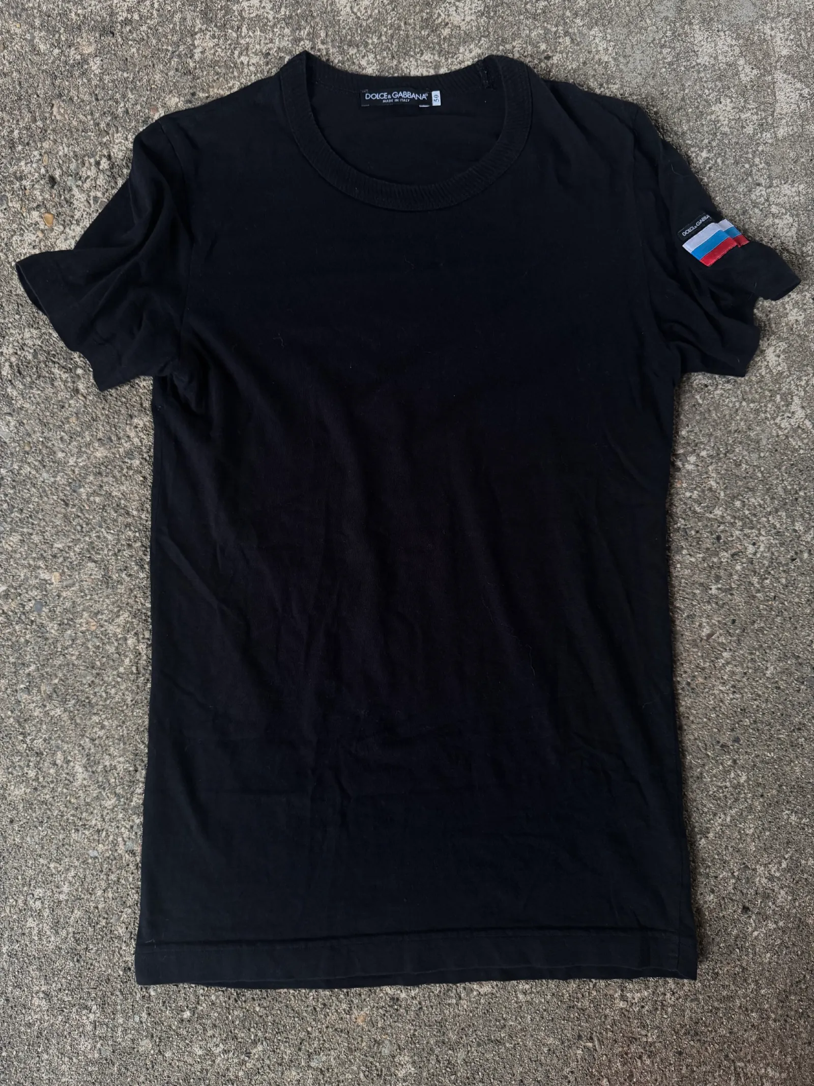 Dolce & Gabbana Russian Flag Patch T-Shirt