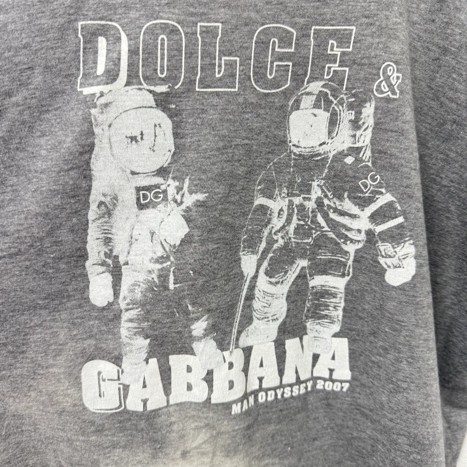 Dolce & Gabbana AW03 "Man Odyssey 2007" Astronaut Graphic Tank Top