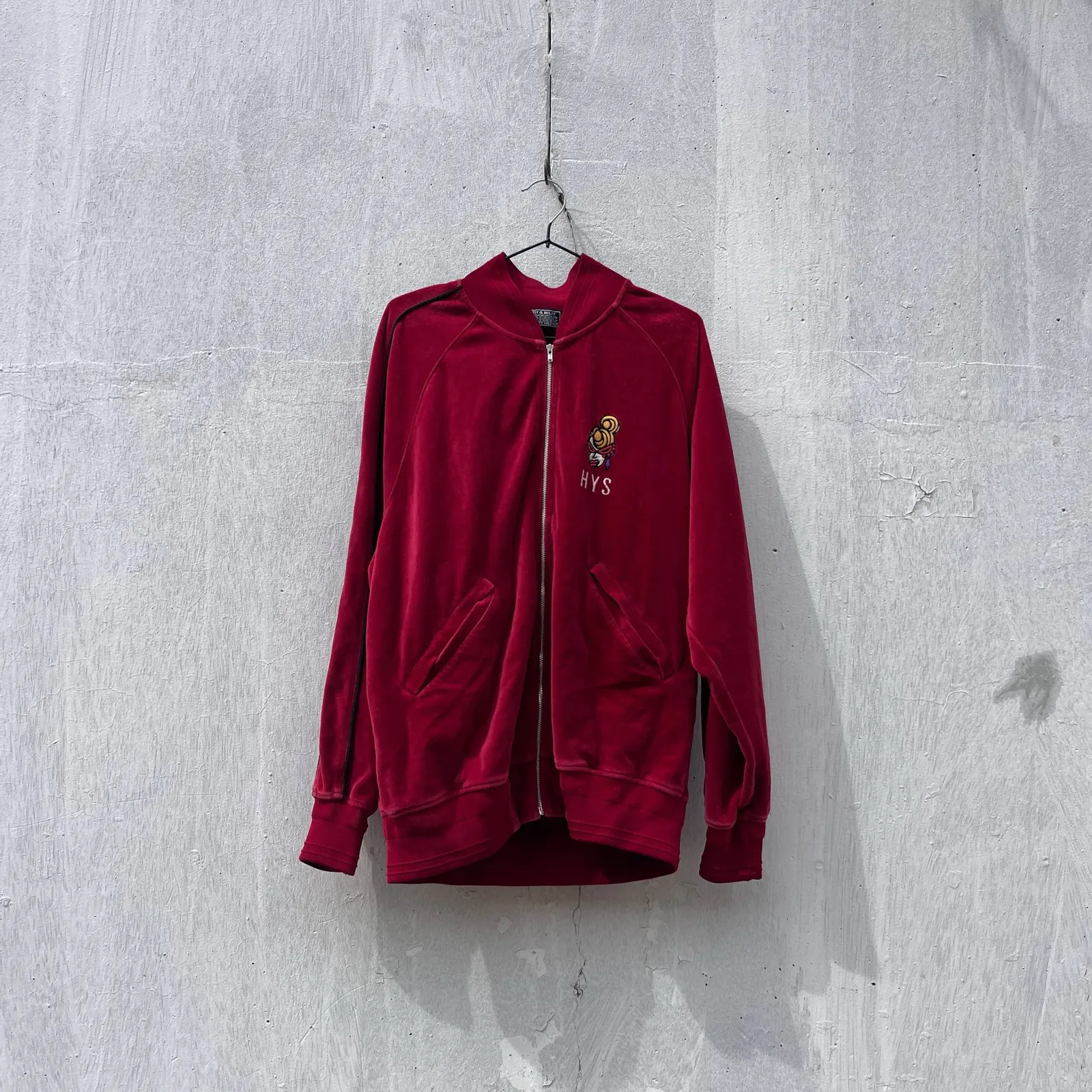 Hysteric Glamour Velour Zip Hoodie