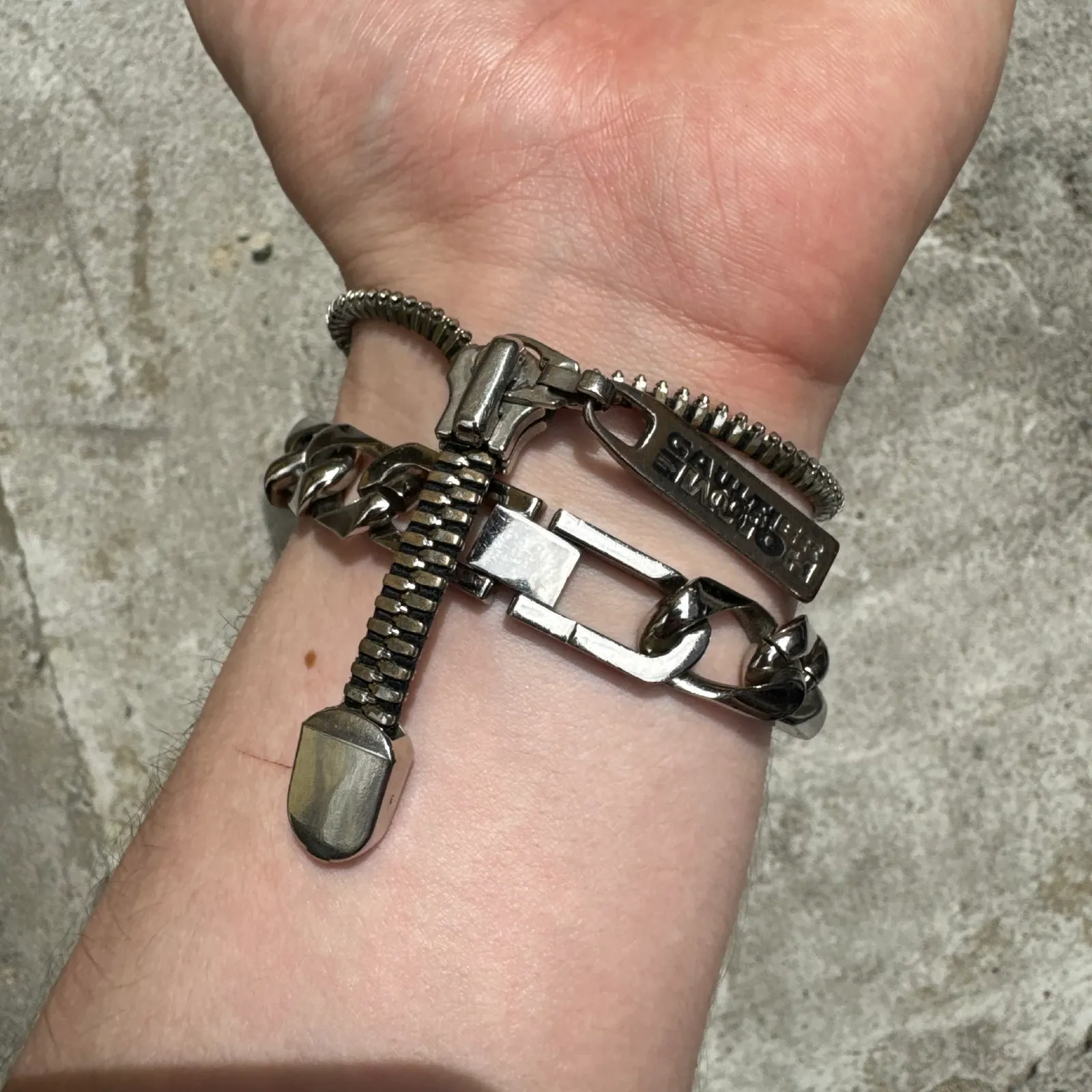 Jean Paul Gaultier Homme Zipper Bracelet