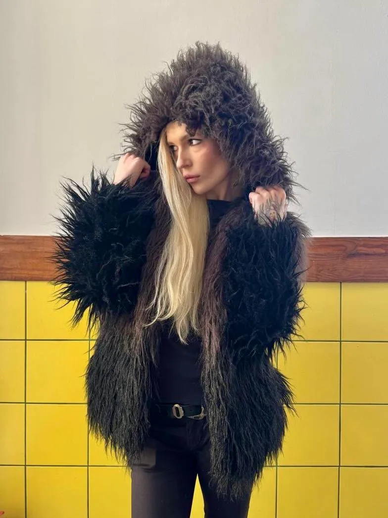 Zadig & Voltaire Fridas Faux-fur Coat in Black