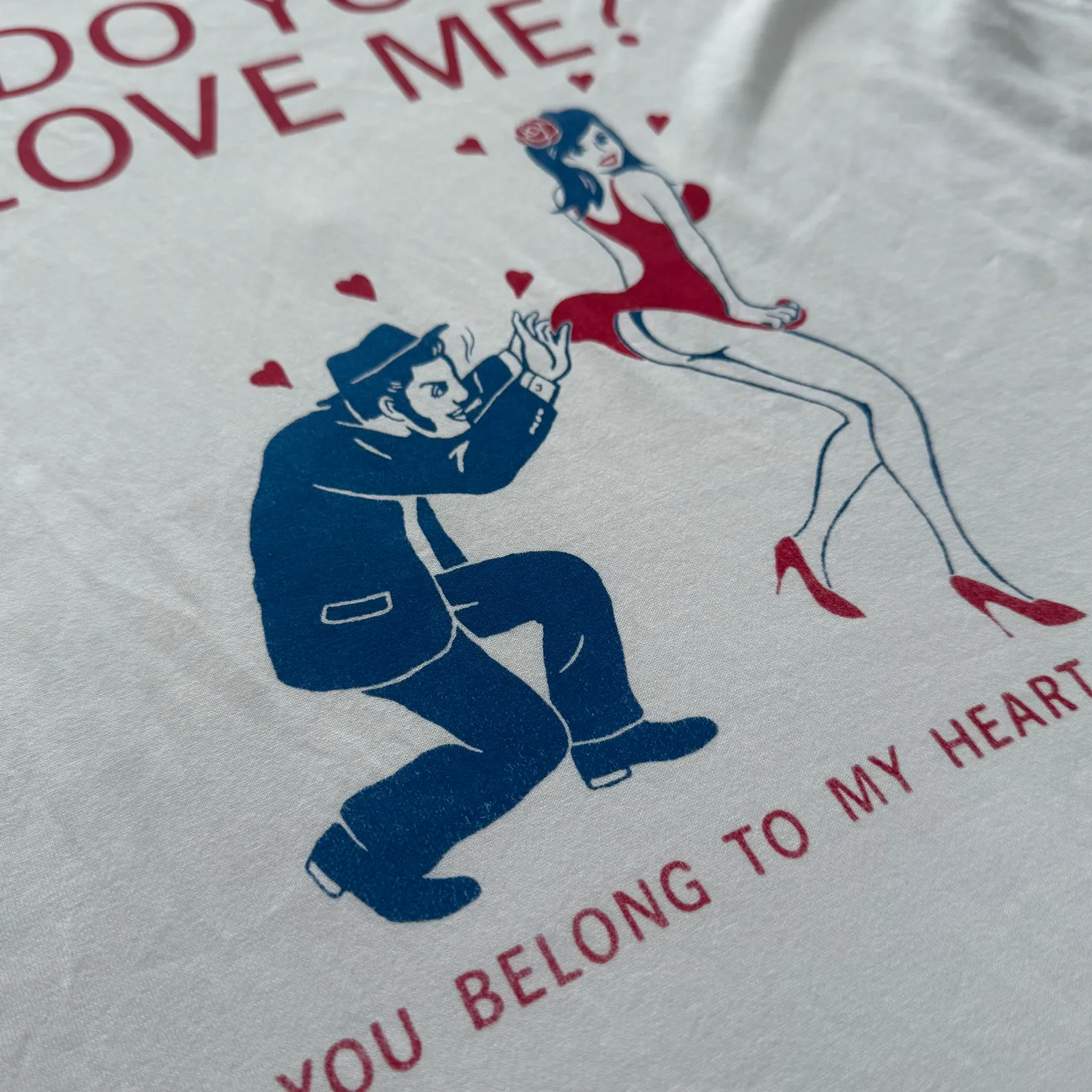 WACKO MARIA "DO YOU LOVE ME? YOU BELONG TO MY HEART" Graphic T-Shirt