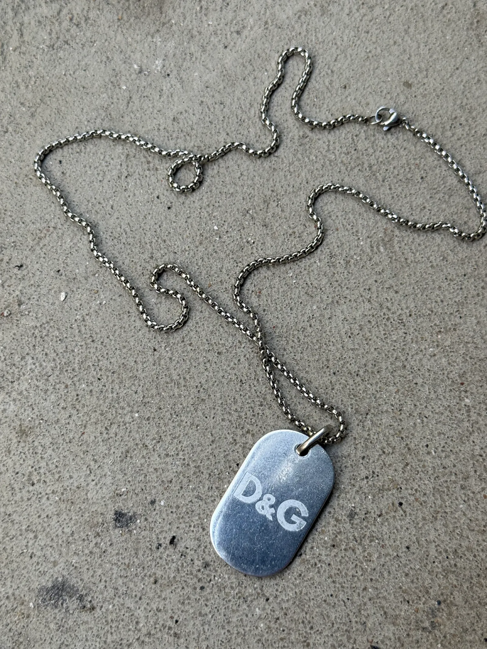Dolce & Gabbana Dog Tag Necklace