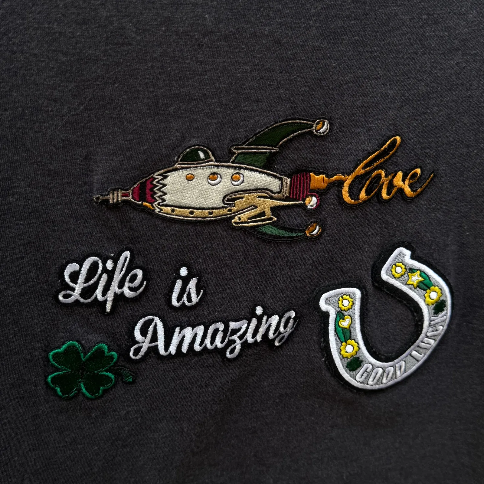 Dolce & Gabbana "Life is Amazing" Patch T-Shirt