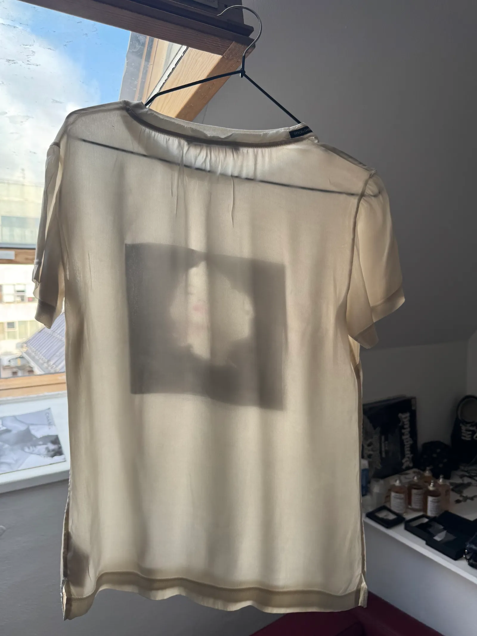 Dolce & Gabbana Marilyn Monroe Print Silk T-Shirt