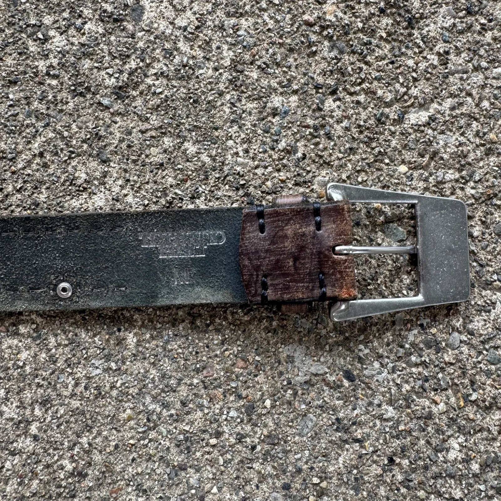 Tornado Mart Studded Flower Jewel Leather Belt