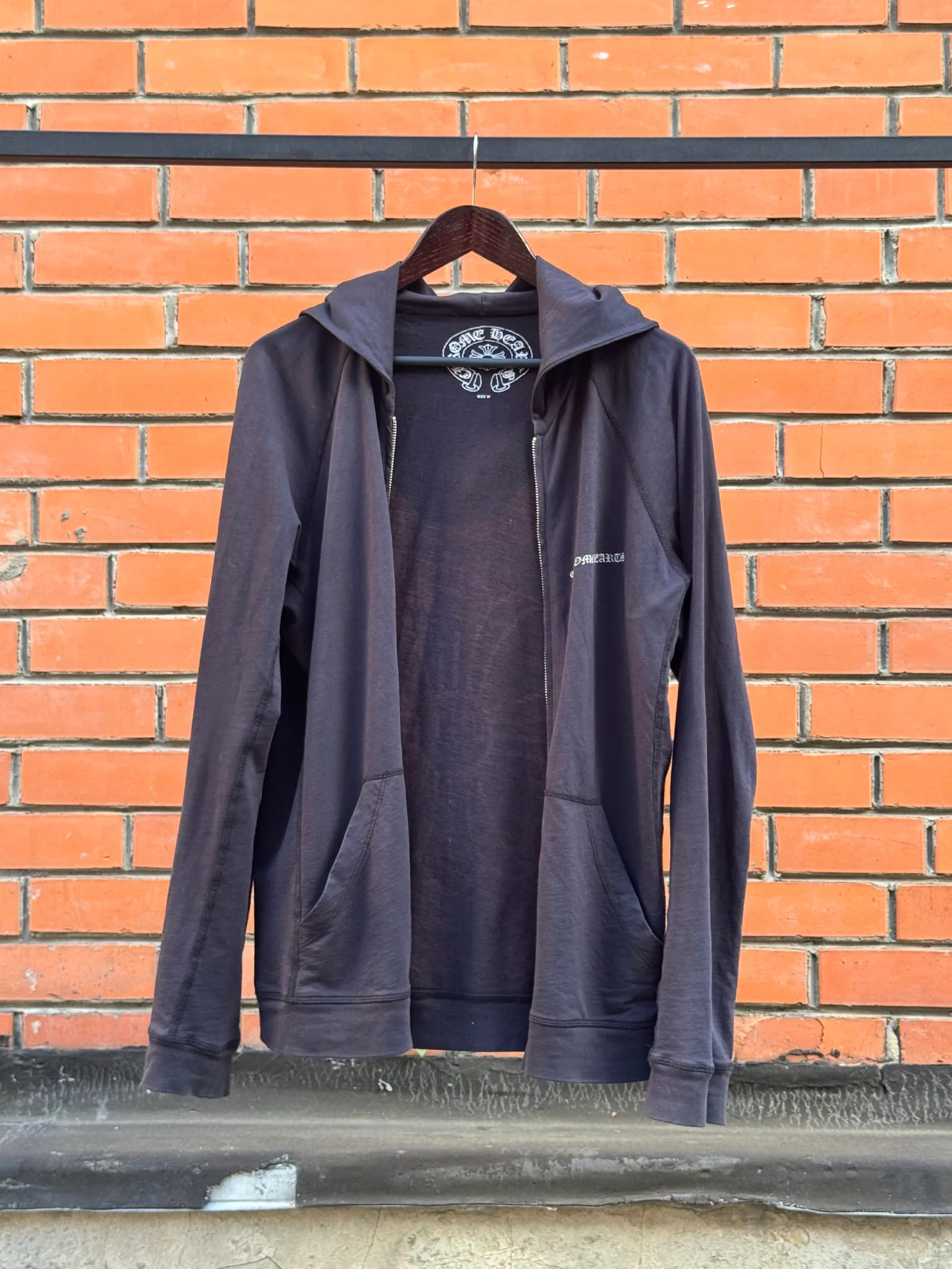 Chrome Hearts Back Lily Zip Hoodie