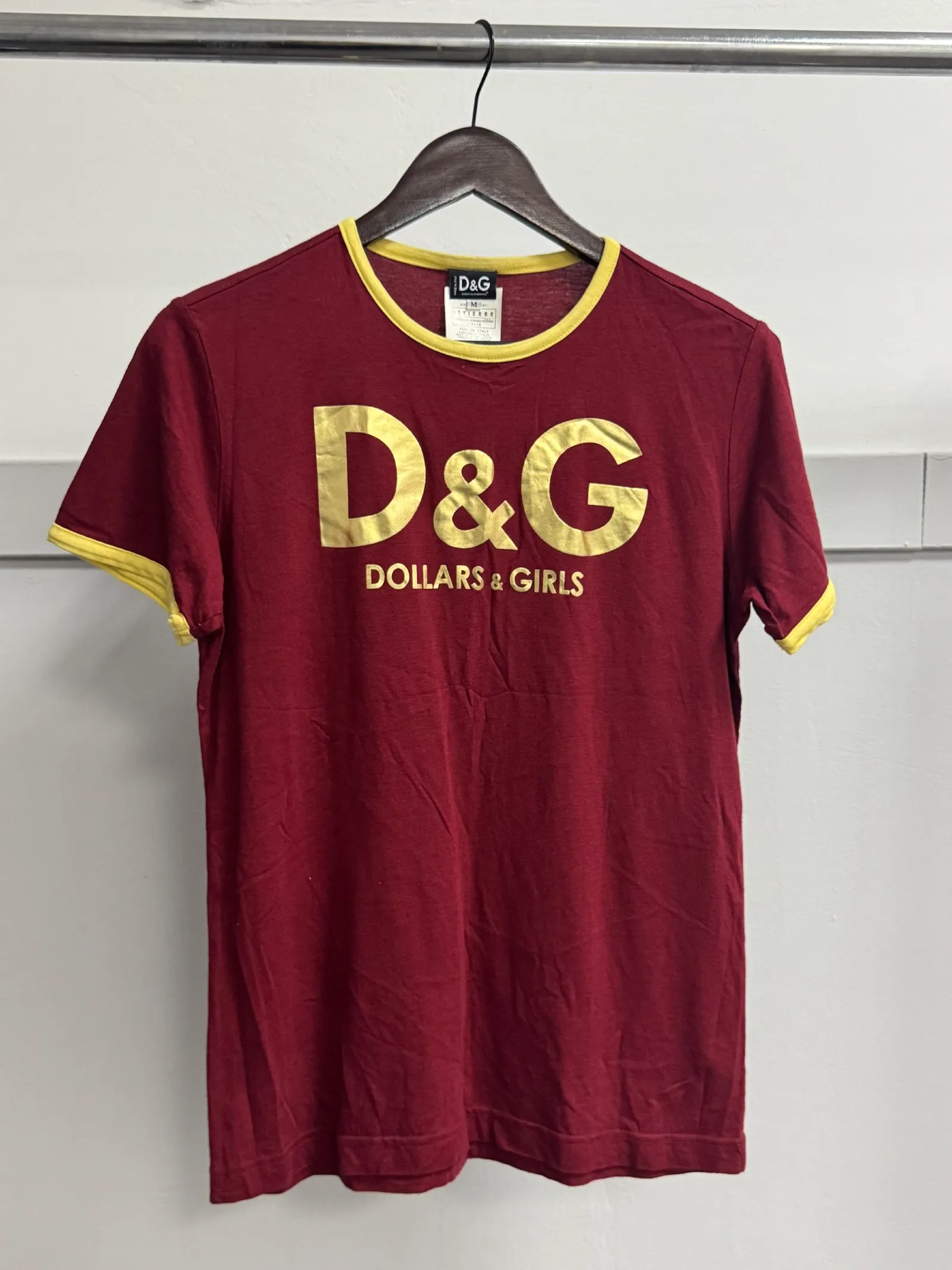 Dolce & Gabbana D&G Dolce & Gabbana "Dollars & Girls" Ringer T-Shirt