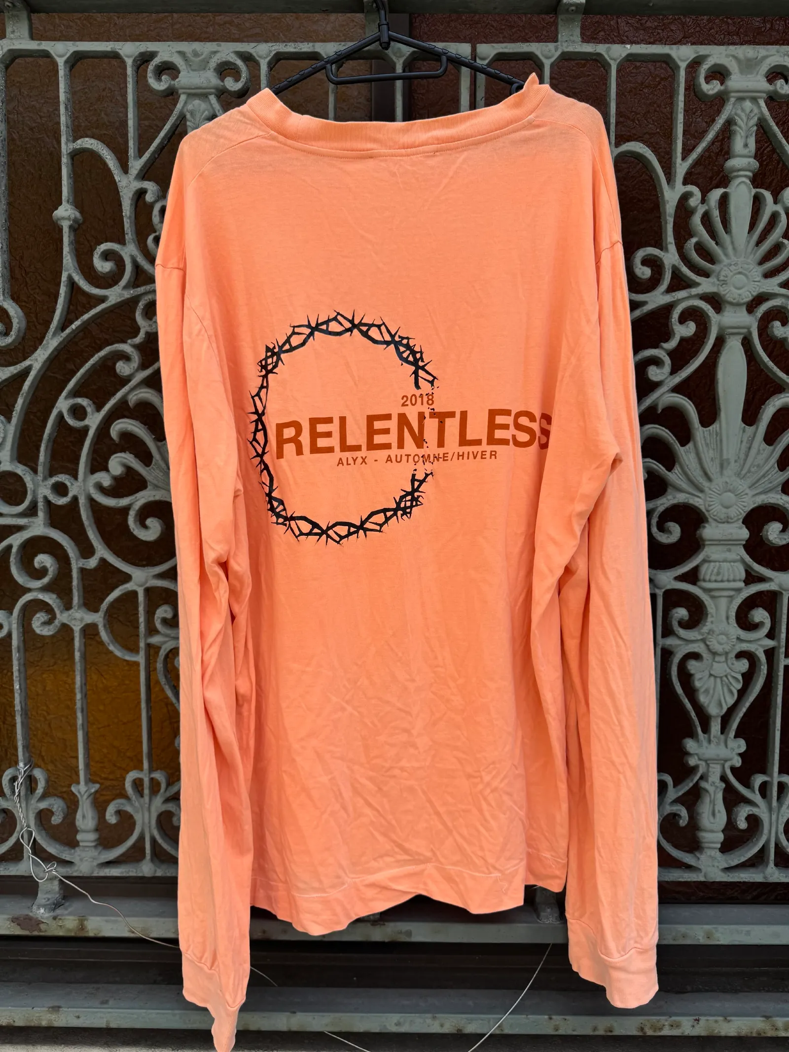 ALYX 2018 "Relentless" Thorns Long Sleeve T-Shirt