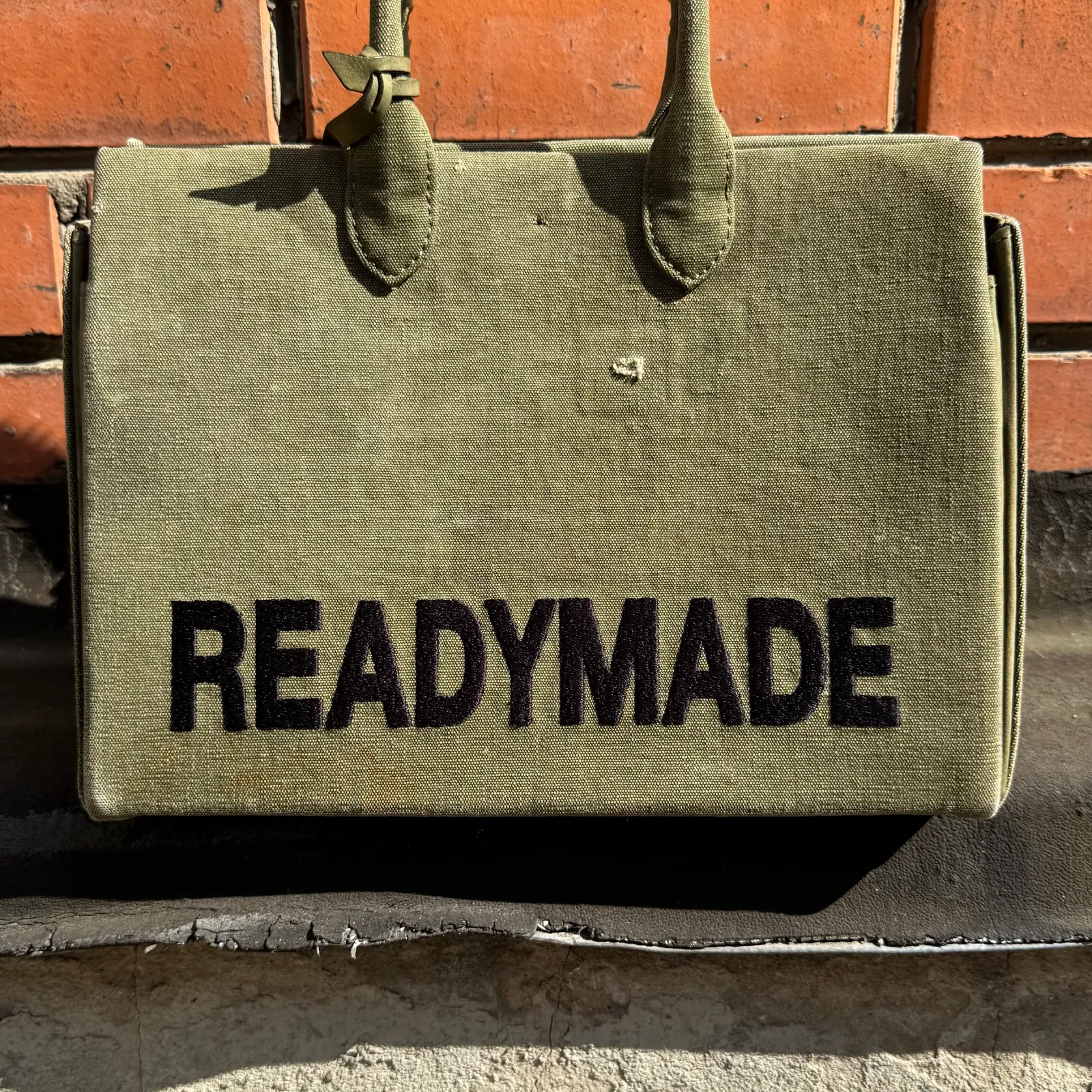 READYMADE Vintage Cotton Canvas Shopping Bag