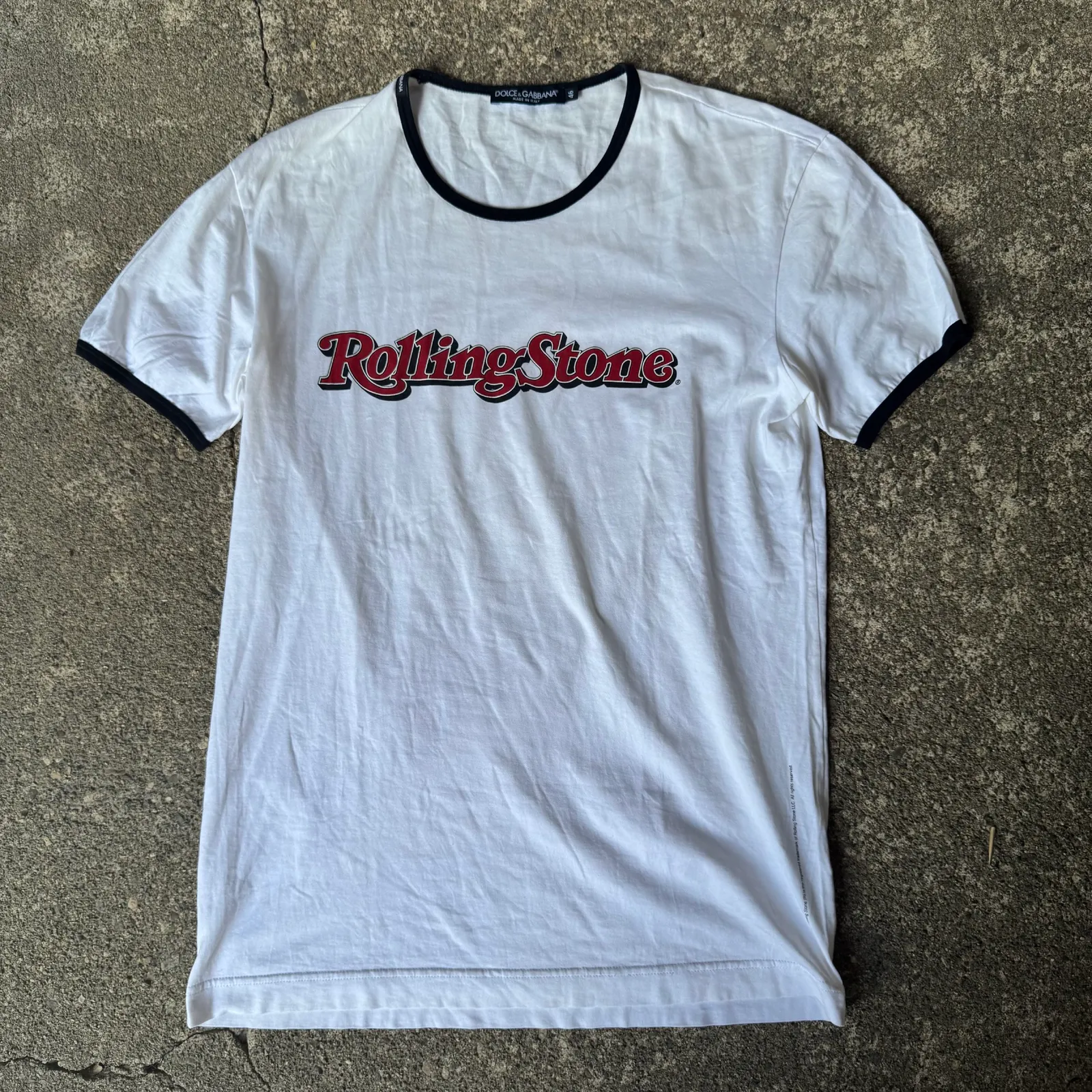 Dolce & Gabbana x Rolling Stone Logo Ringer T-Shirt