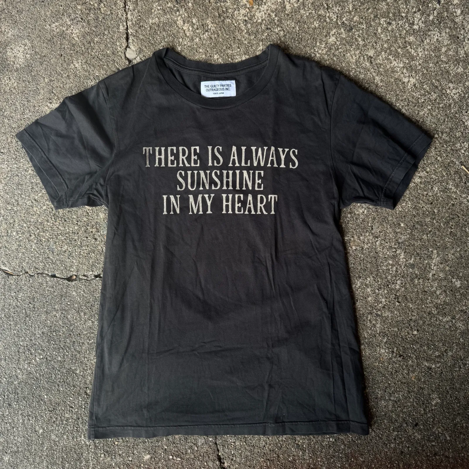 WACKO MARIA "THERE IS ALWAYS SUNSHINE IN MY HEART" TEE
