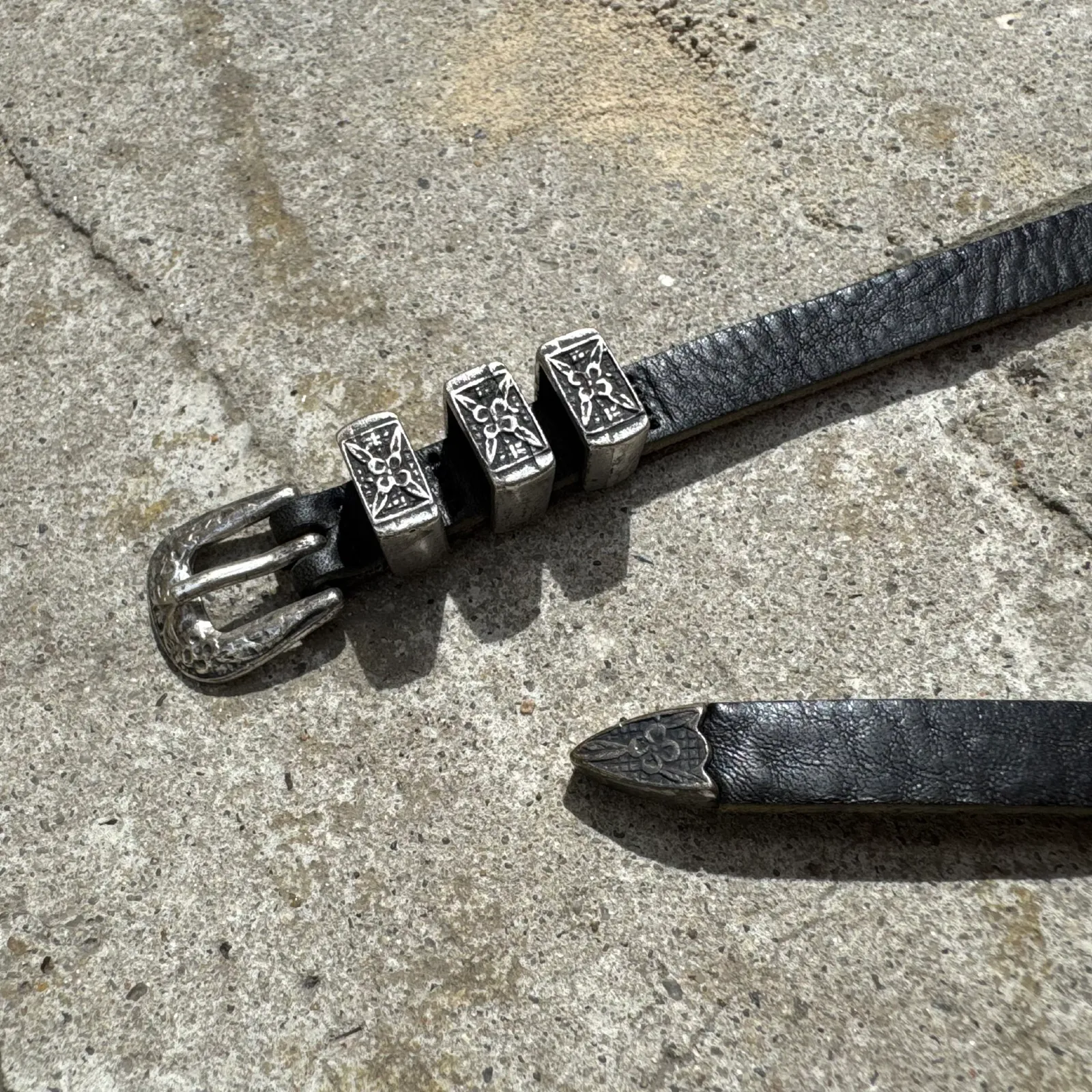 Zadig & Voltaire Western Sergio Thin Leather Belt