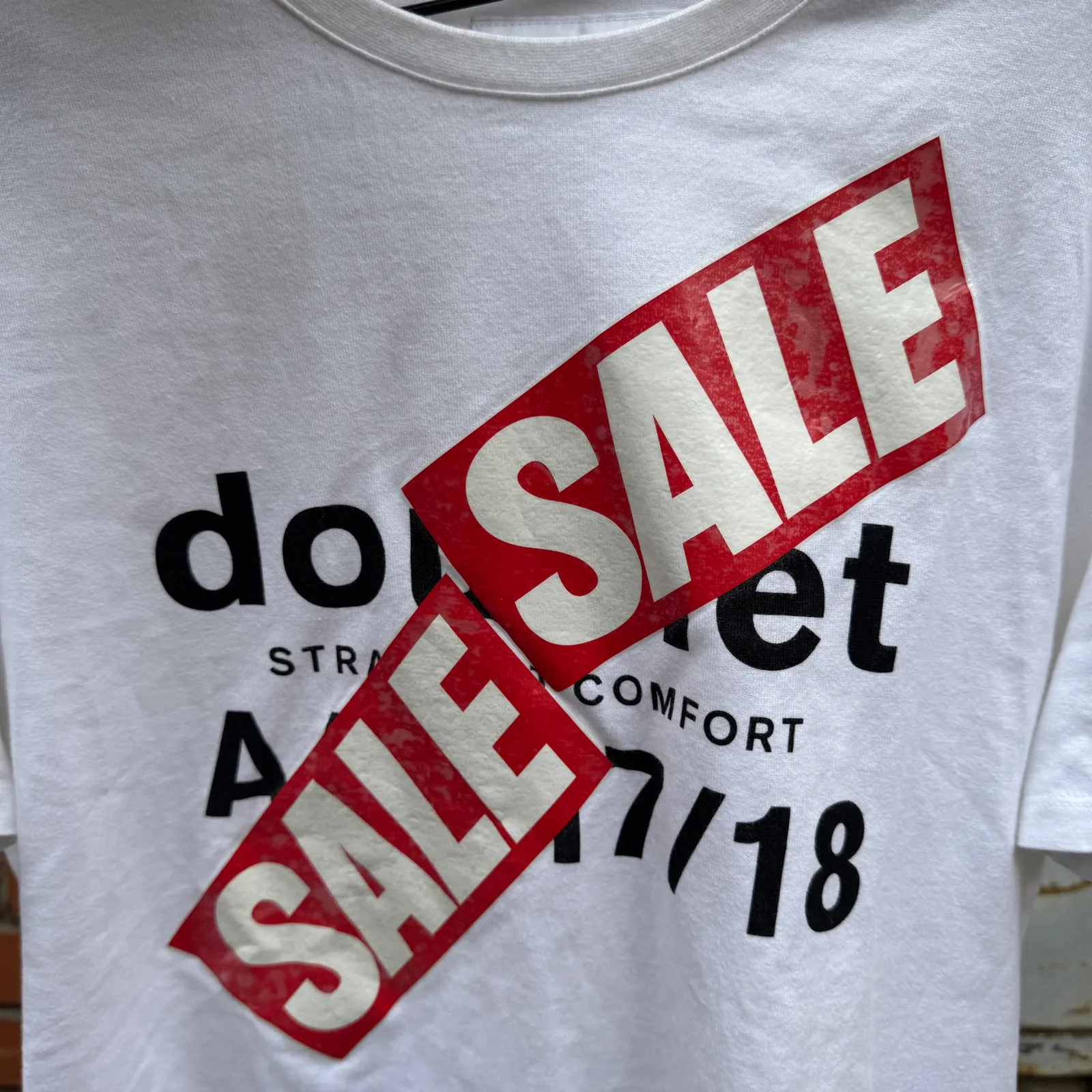 Doublet UNDEAD-STOCK "A/W 17/18 SALE" Print T-Shirt