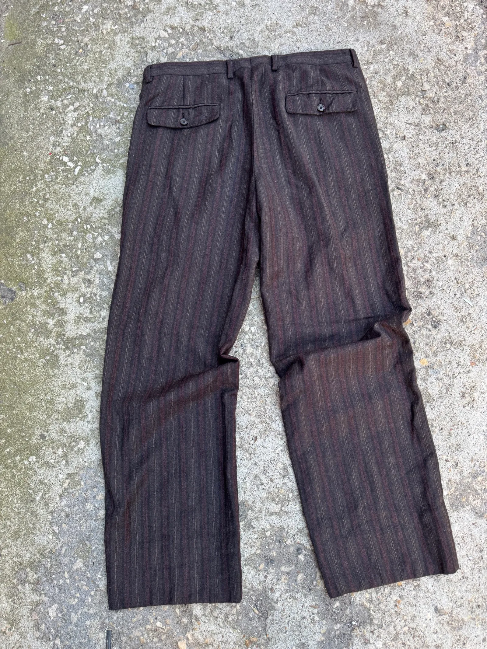 Dolce & Gabbana RT35T R3AP Virgin Wool Pinstripe Trousers