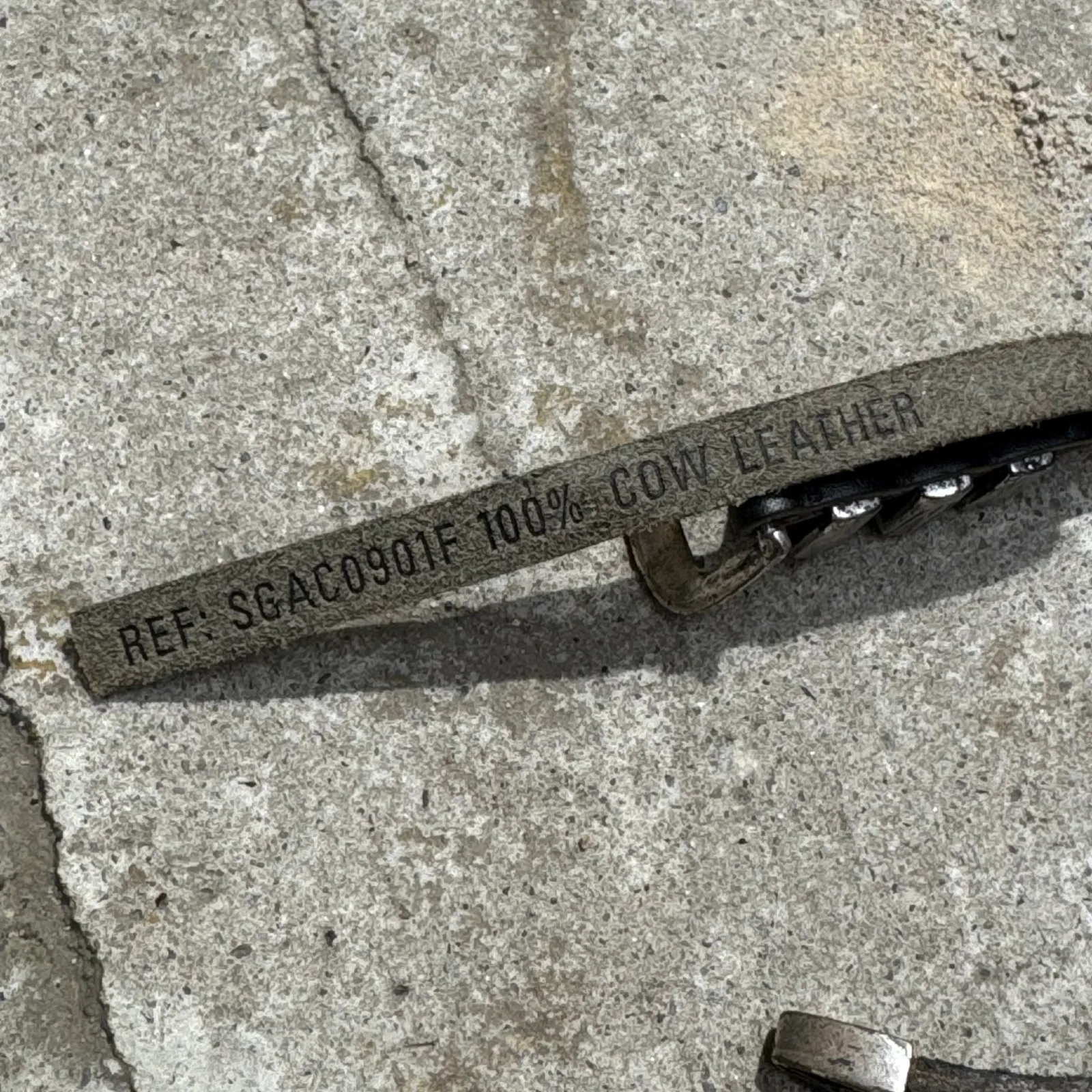 Zadig & Voltaire Western Sergio Thin Leather Belt