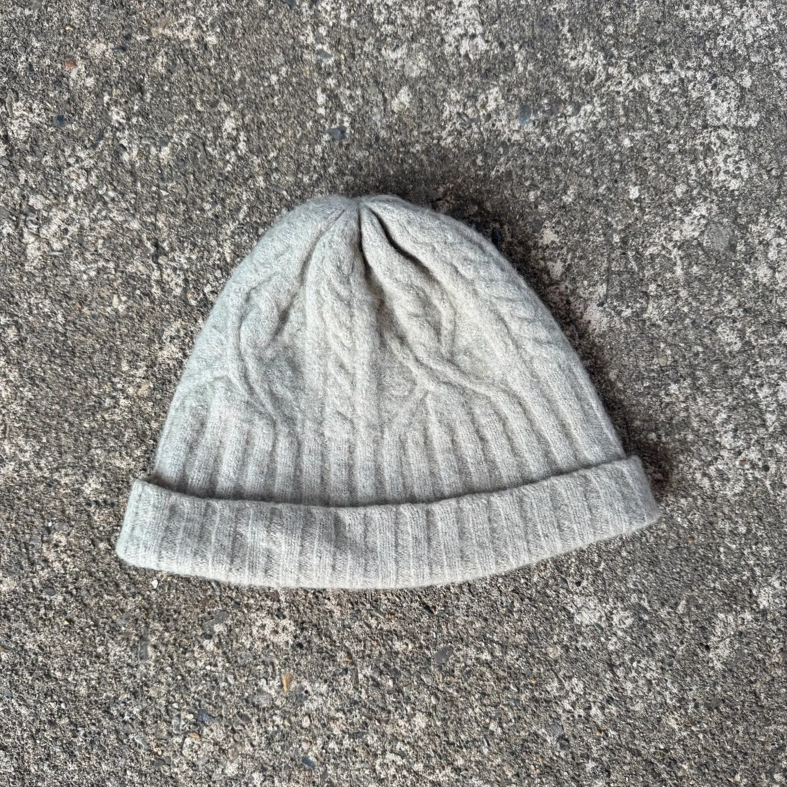 L.G.B. Cable Knit Alpaca/Wool Knit Cap
