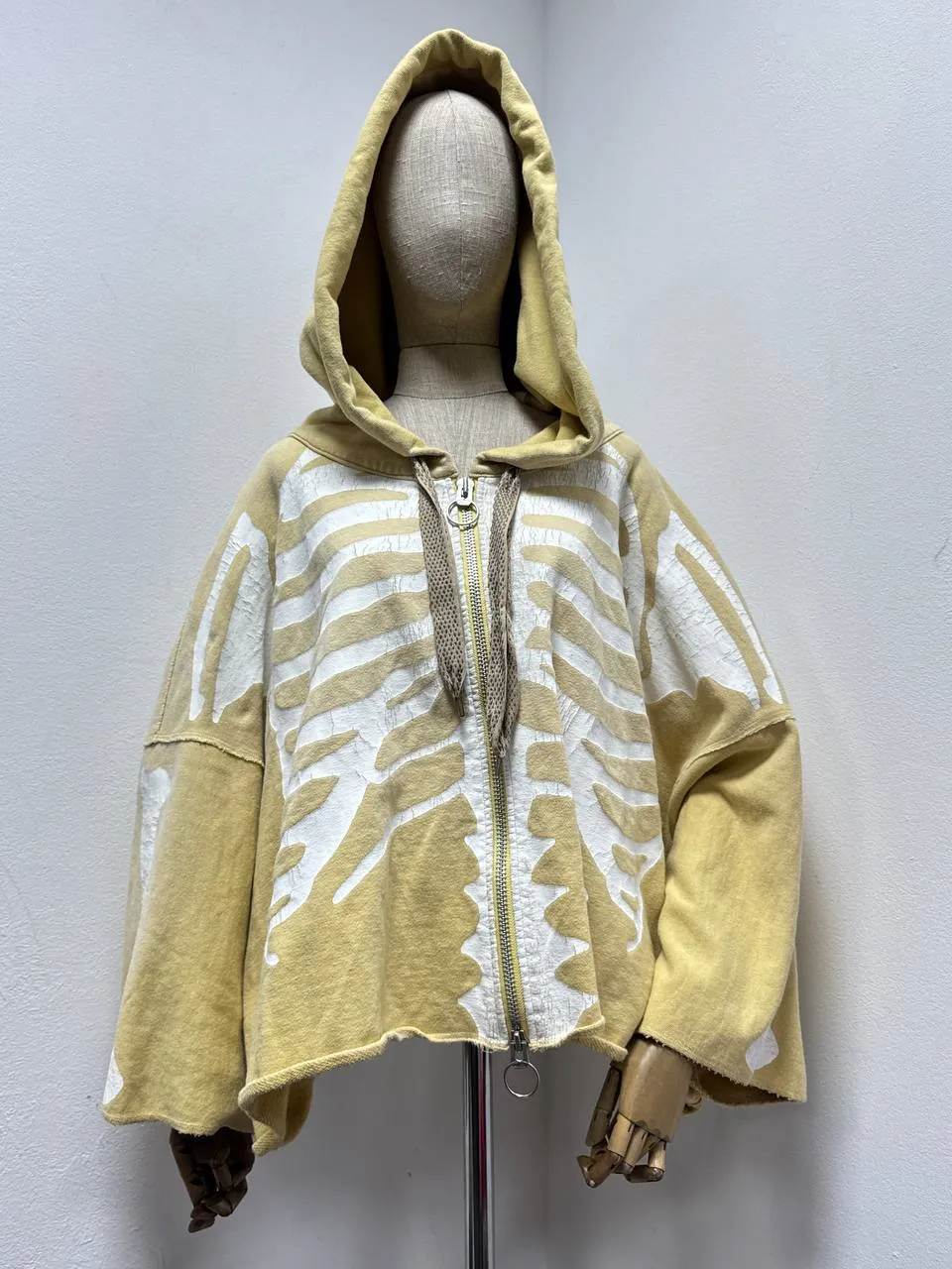 Kapital Skeleton Yellow Hoodie