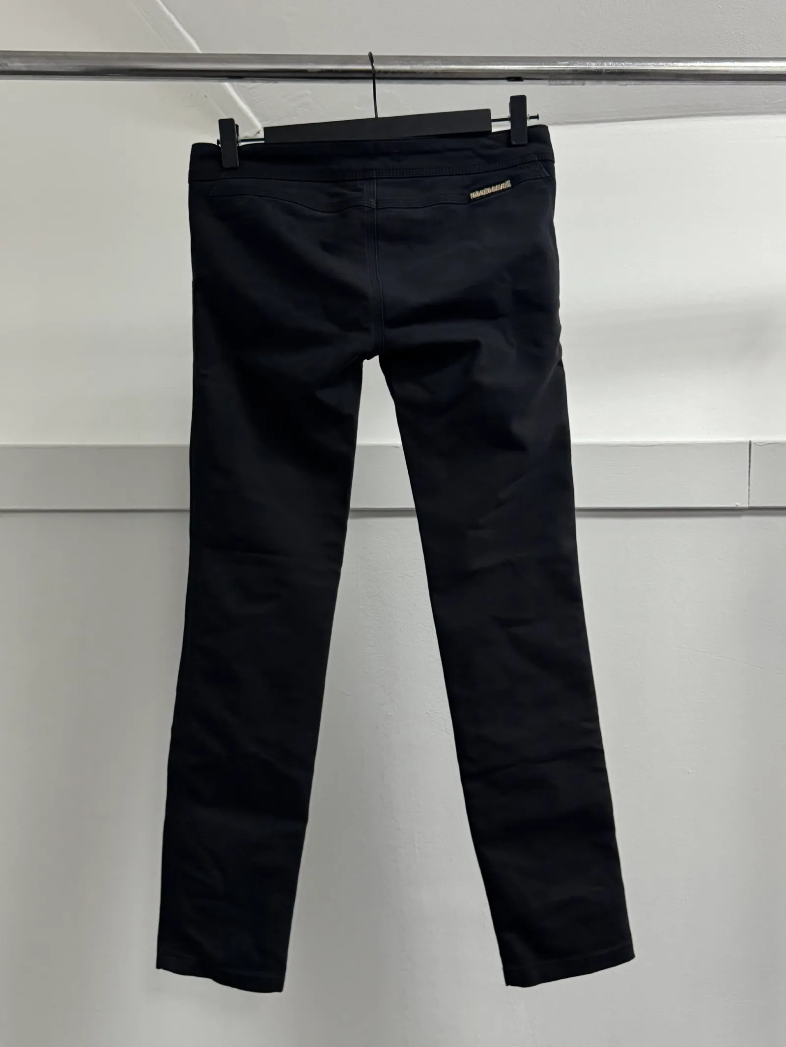 Roberto Cavalli Low-Rise Zipped Biker Trousers