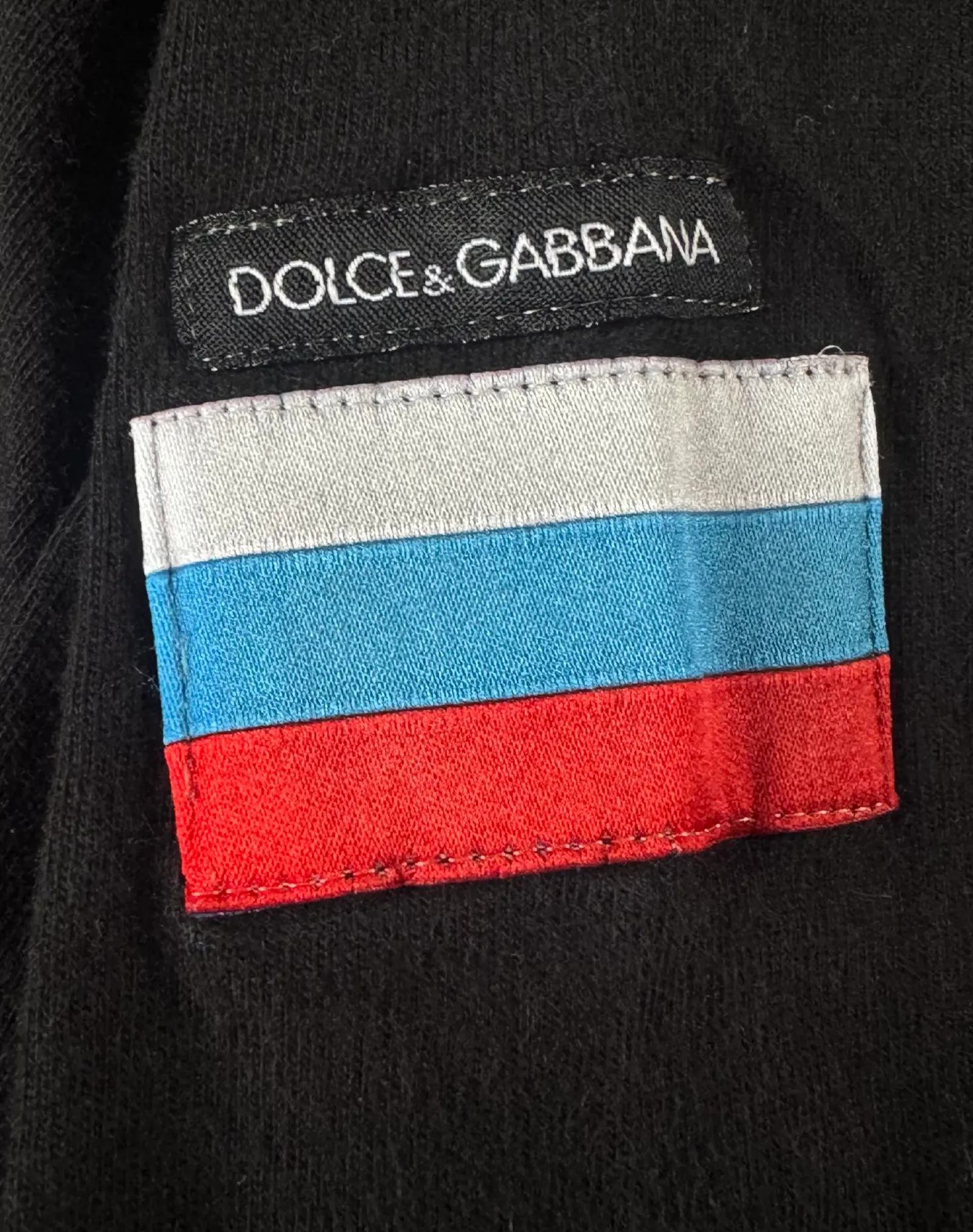 Dolce & Gabbana Russian Flag Patch T-Shirt