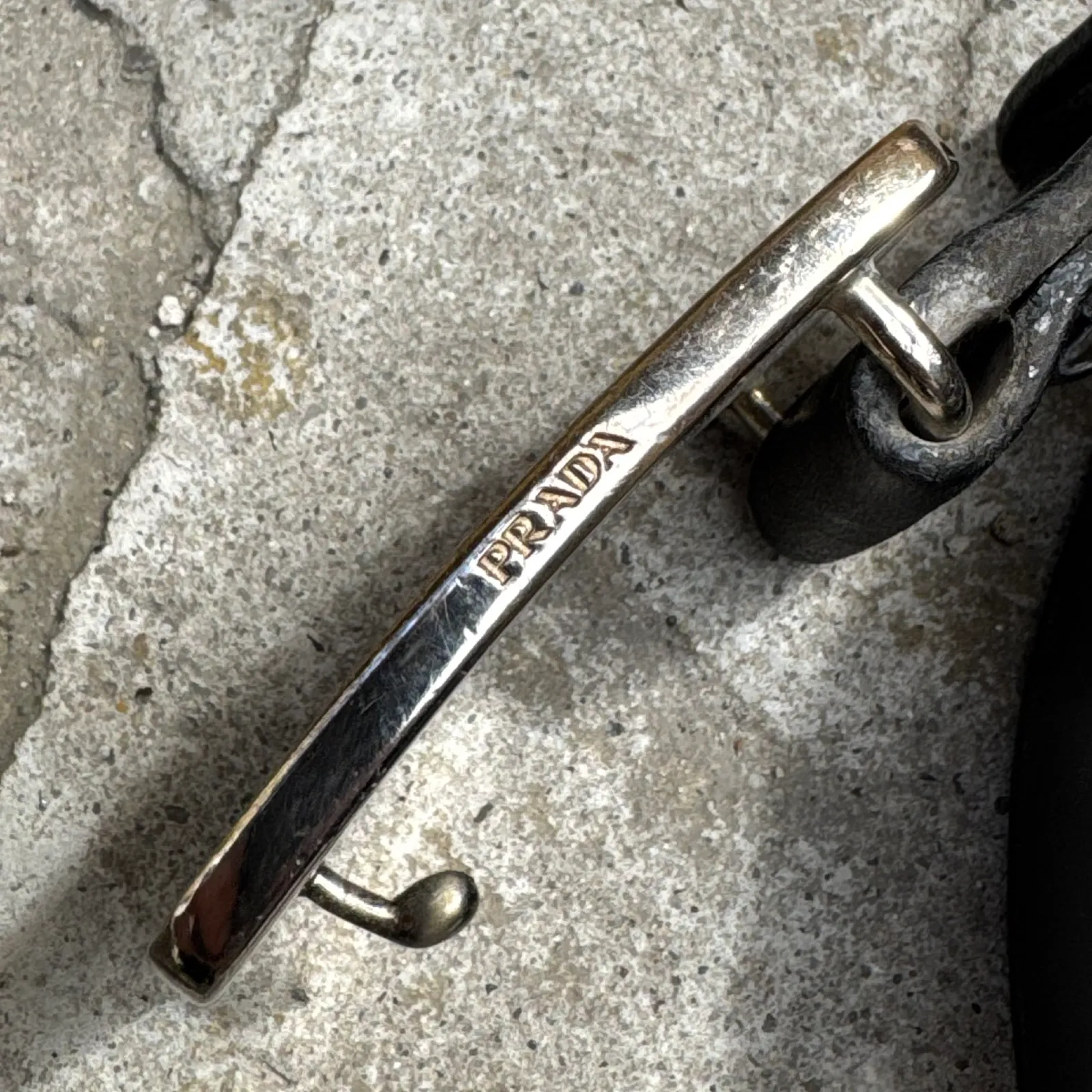 Prada Stingray & Crocodile Combination Buckle Leather Belt
