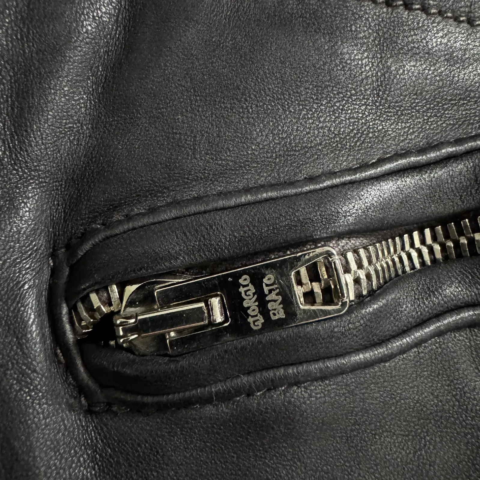 Giorgio Brato Quilted Leather Jacket with Silk Lining and Knit Cuffs
