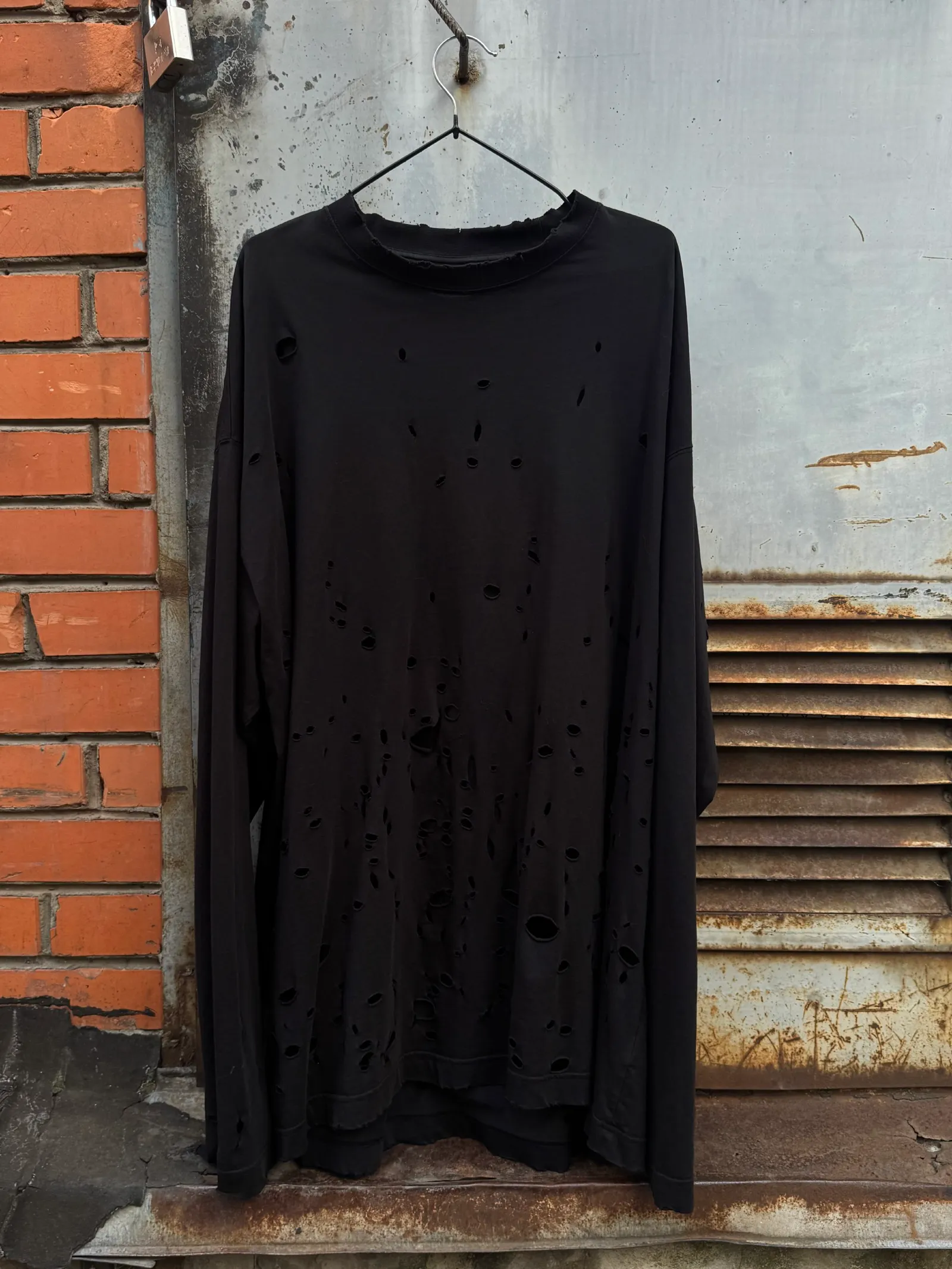 Vetements Limited Edition Distressed Longsleeve T-Shirt